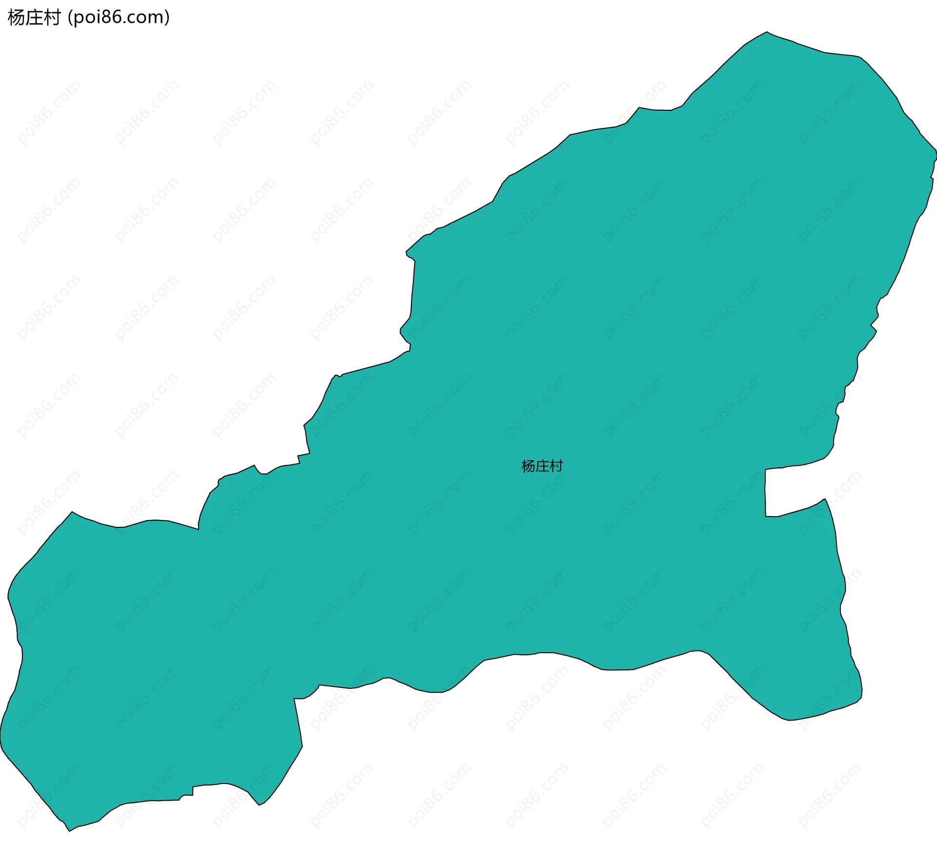 杨庄村边界地图