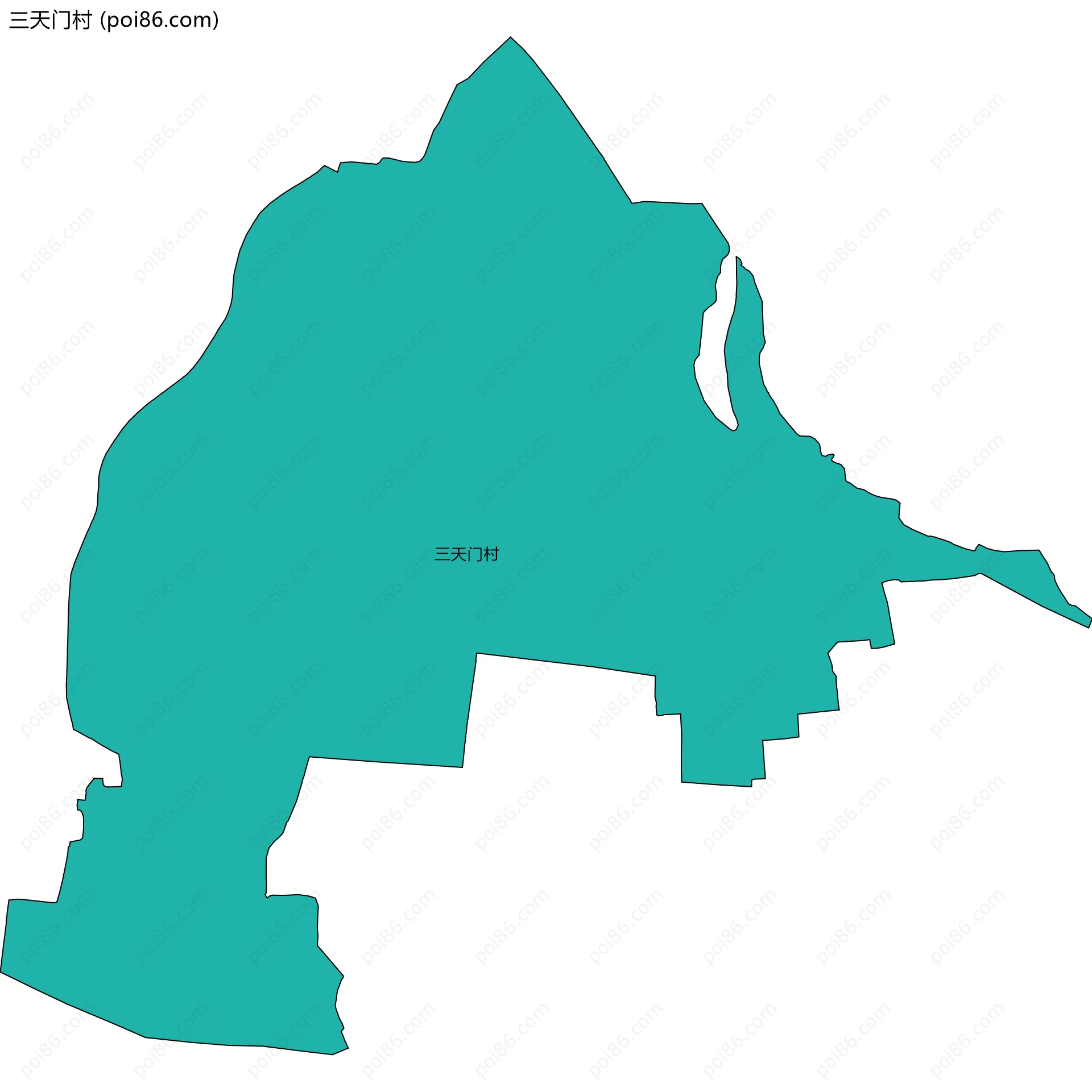 三天门村边界地图