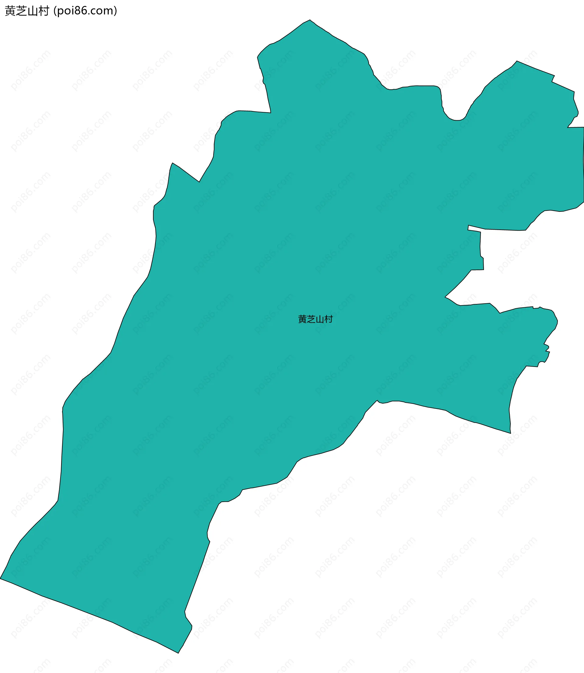 黄芝山村边界地图