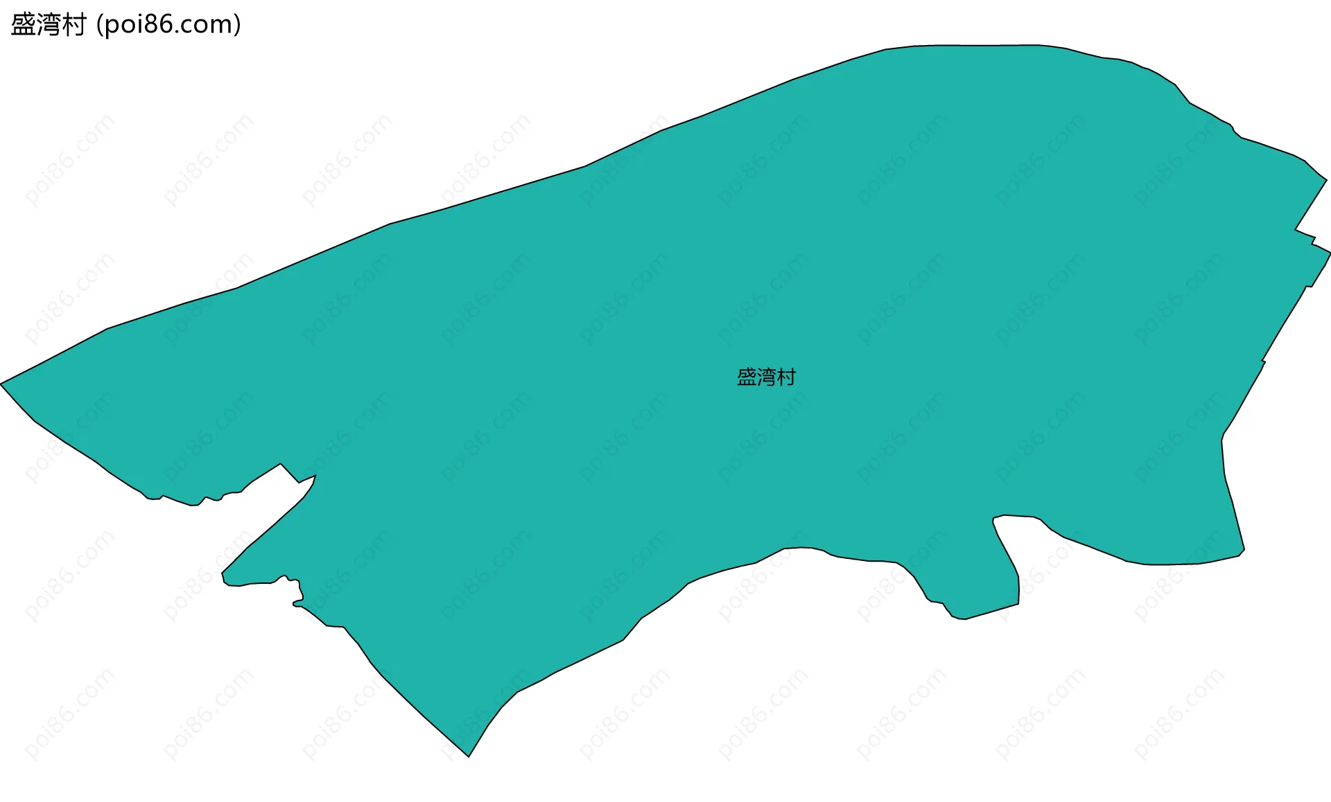 盛湾村边界地图