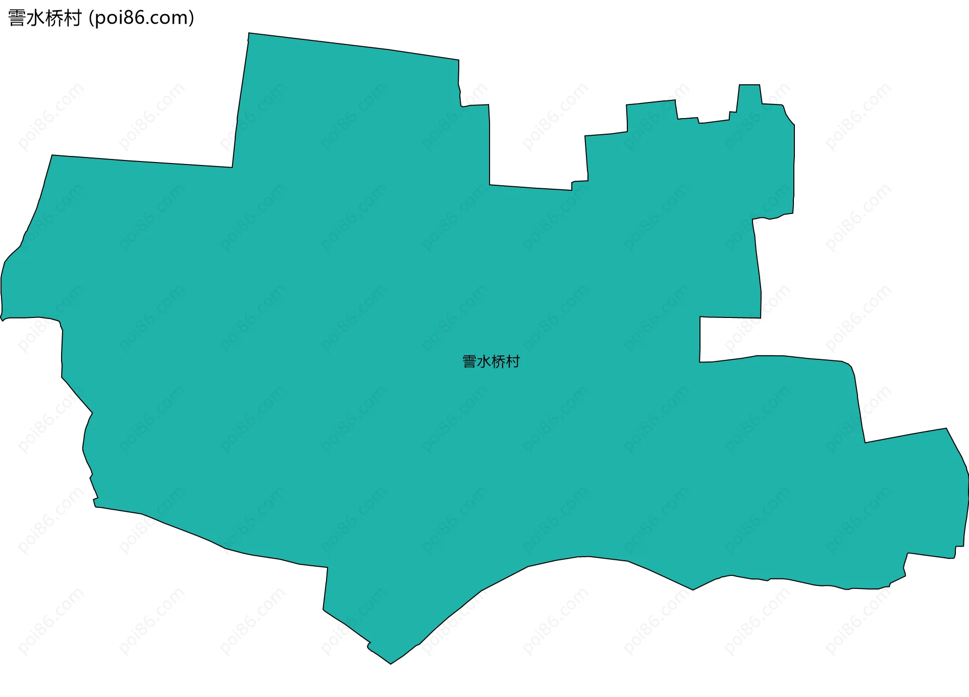 霅水桥村边界地图