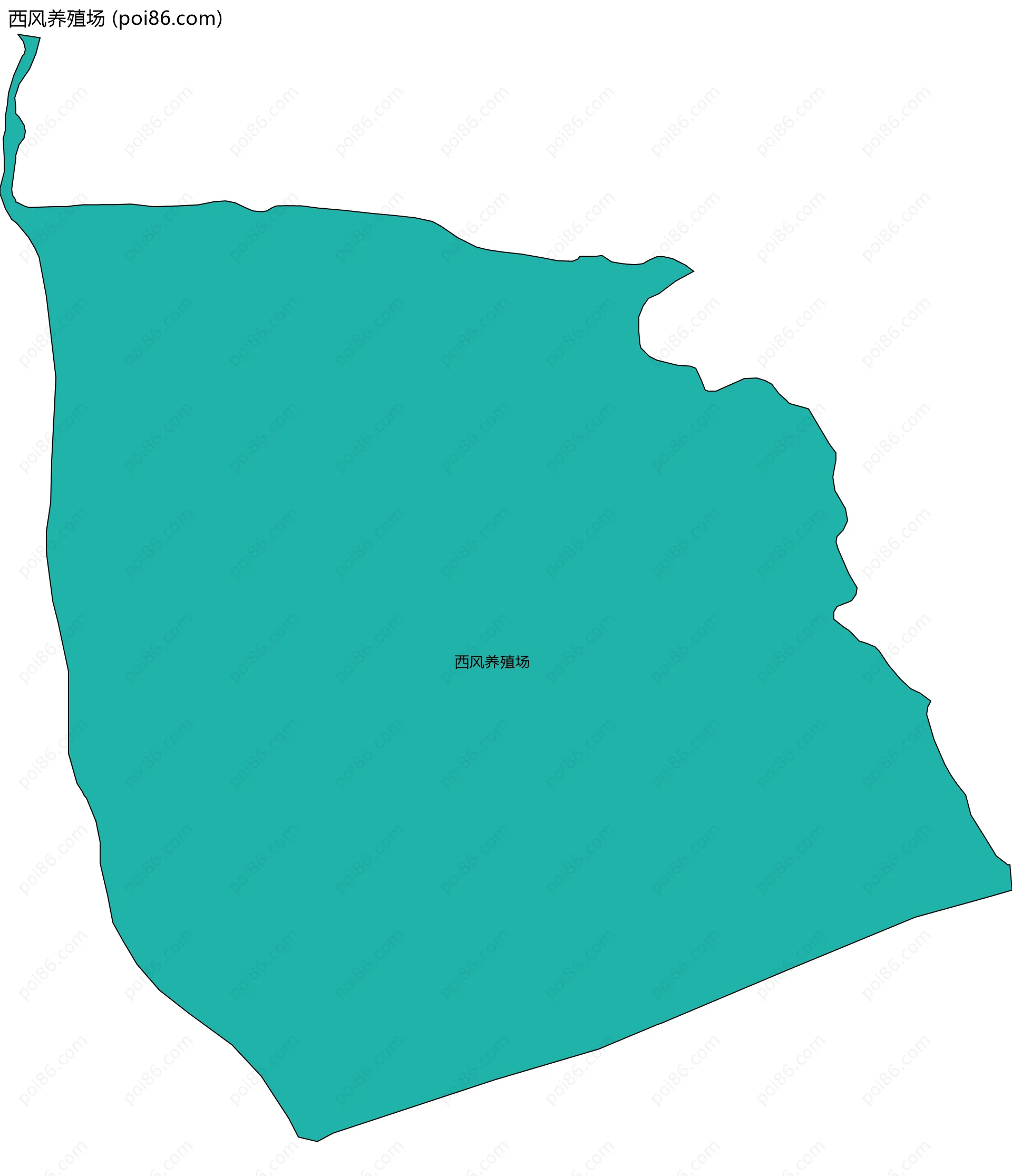 西风养殖场边界地图