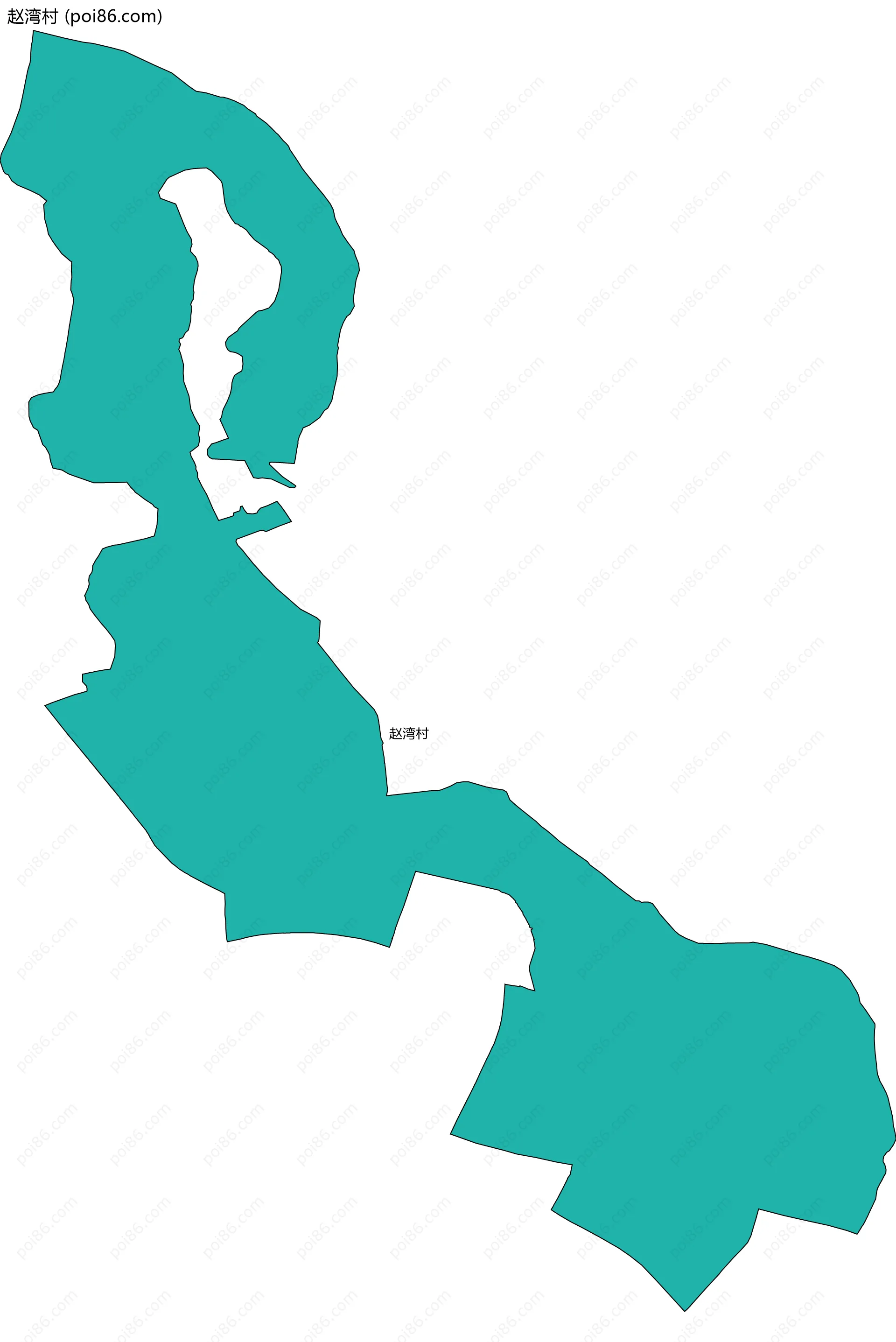 赵湾村边界地图