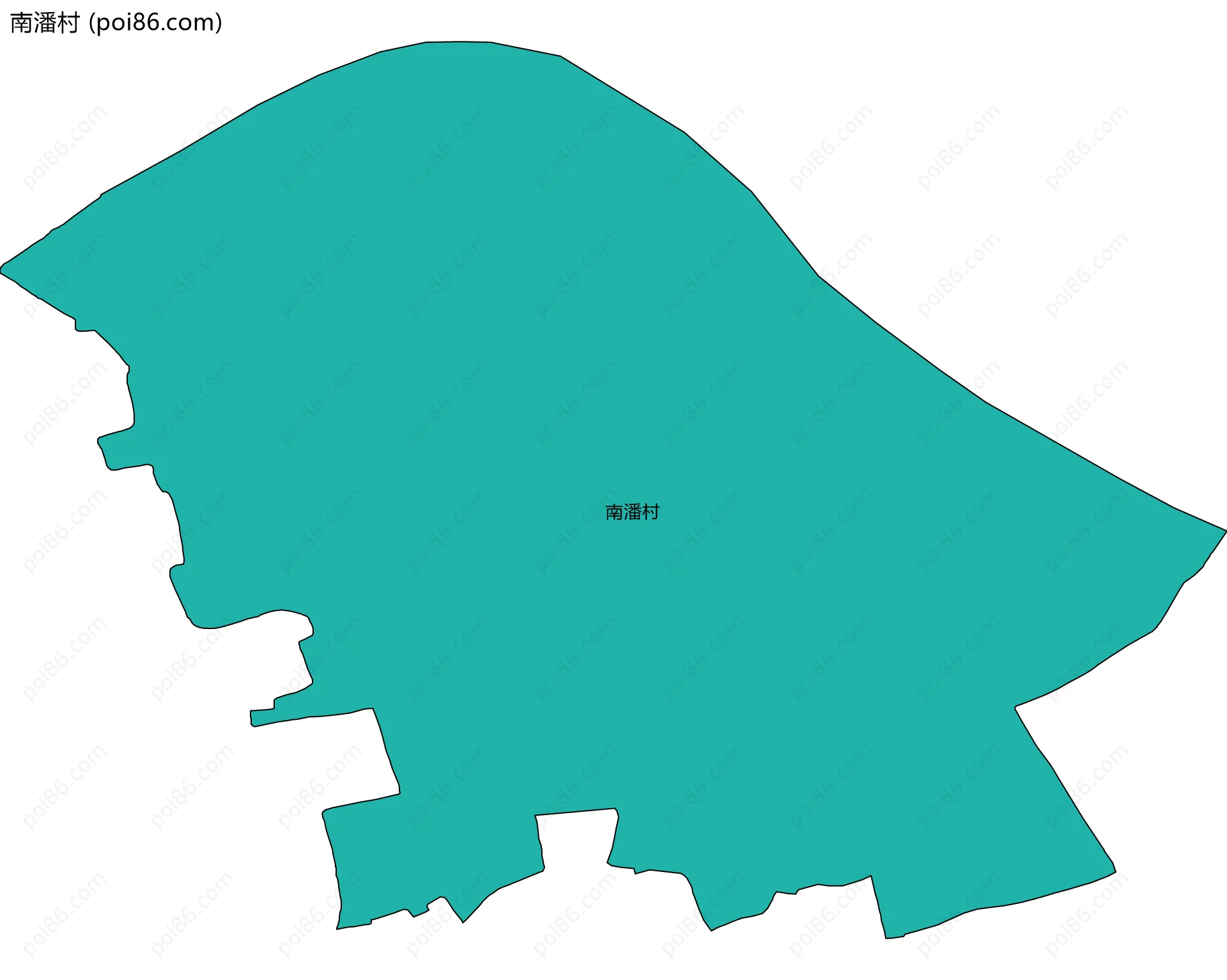 南潘村边界地图