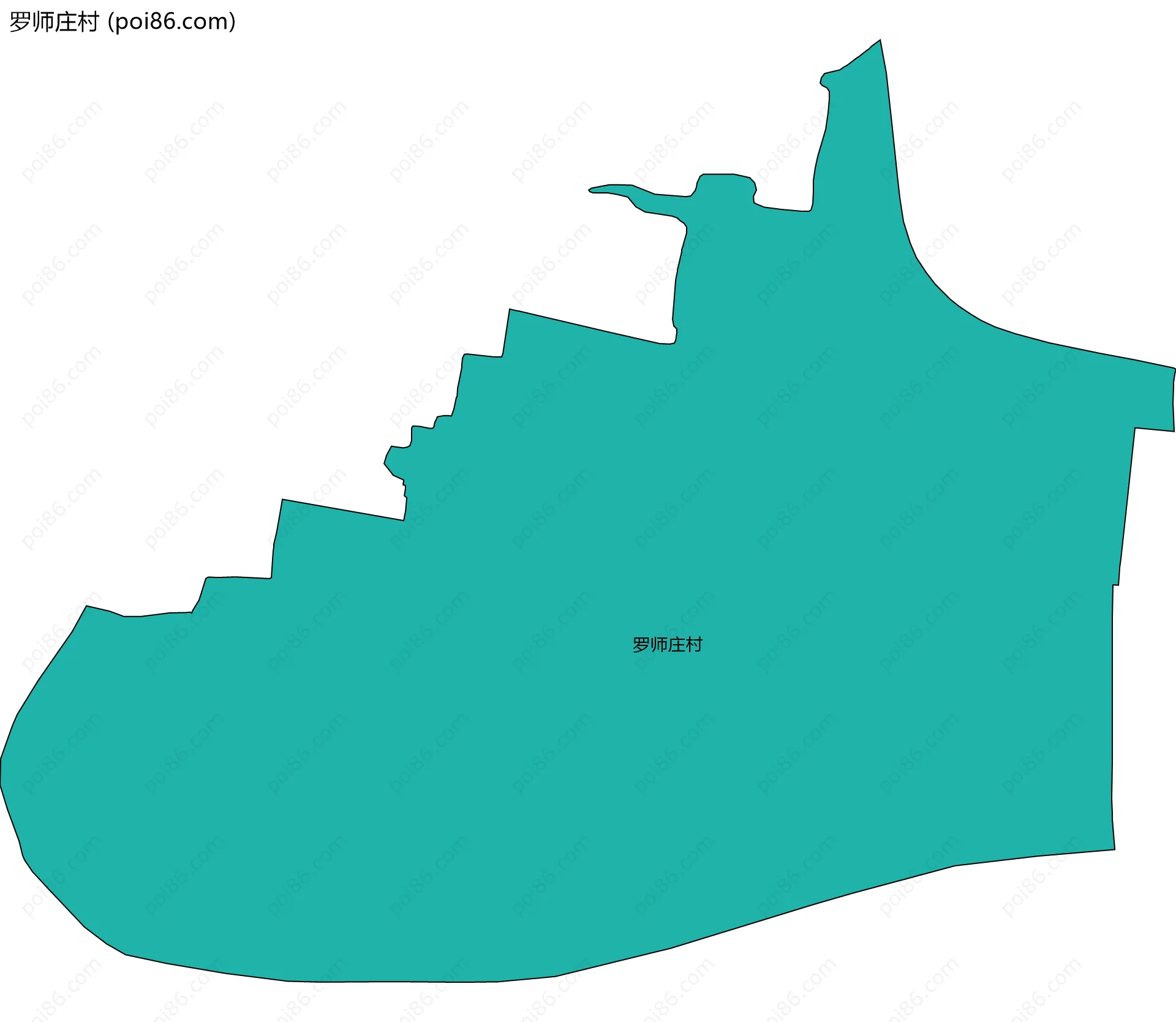 罗师庄村边界地图