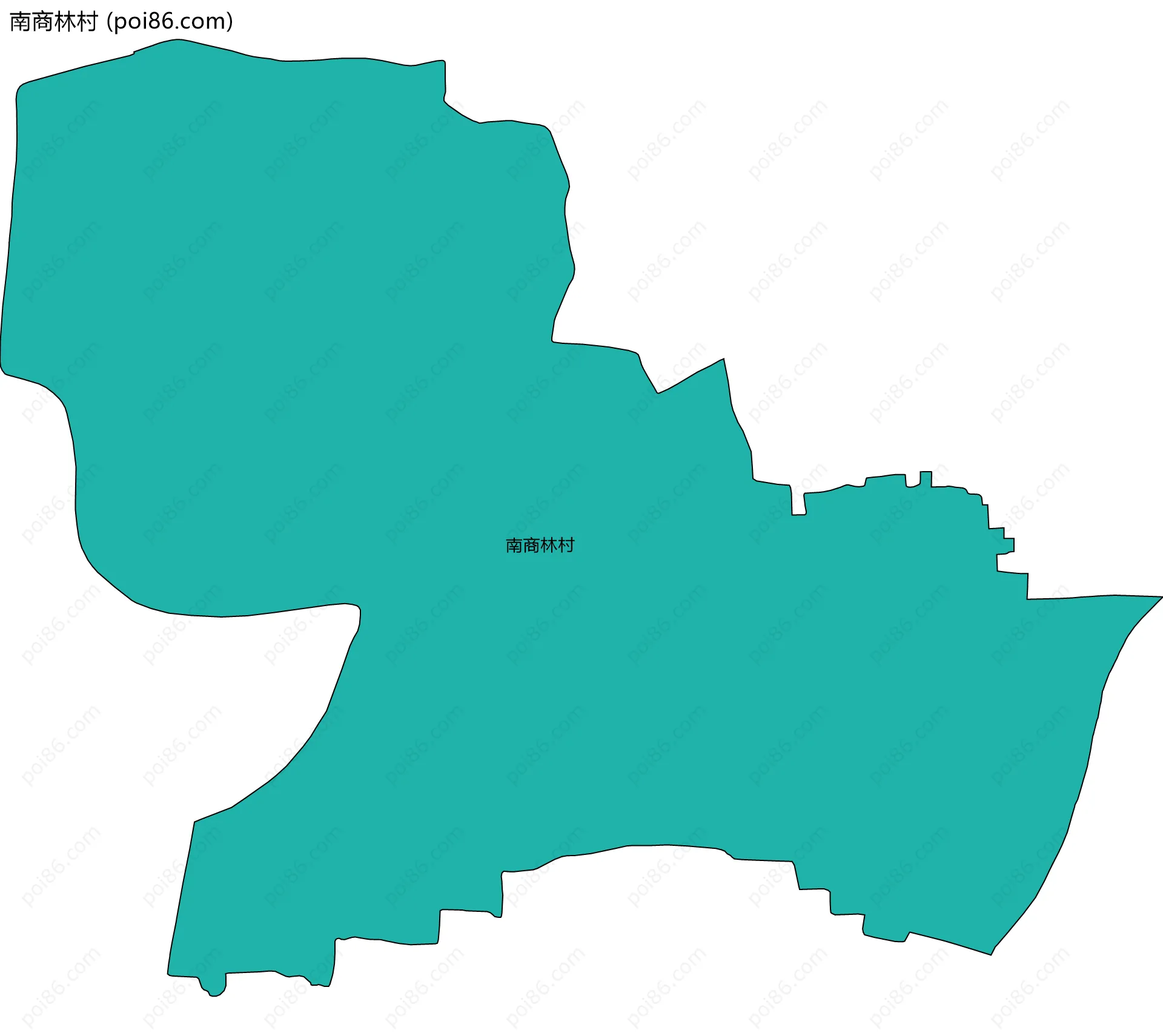 南商林村边界地图