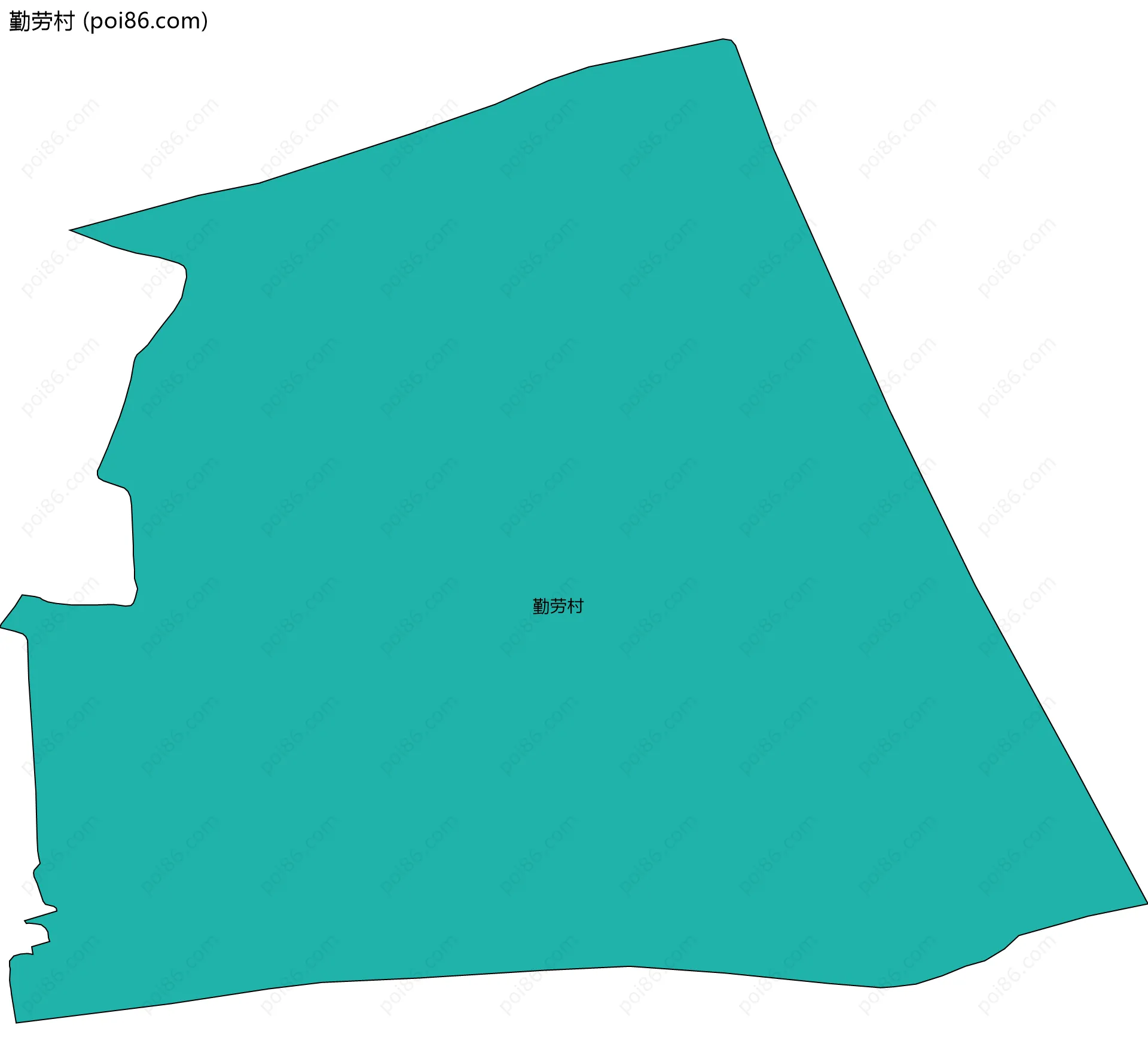 勤劳村边界地图