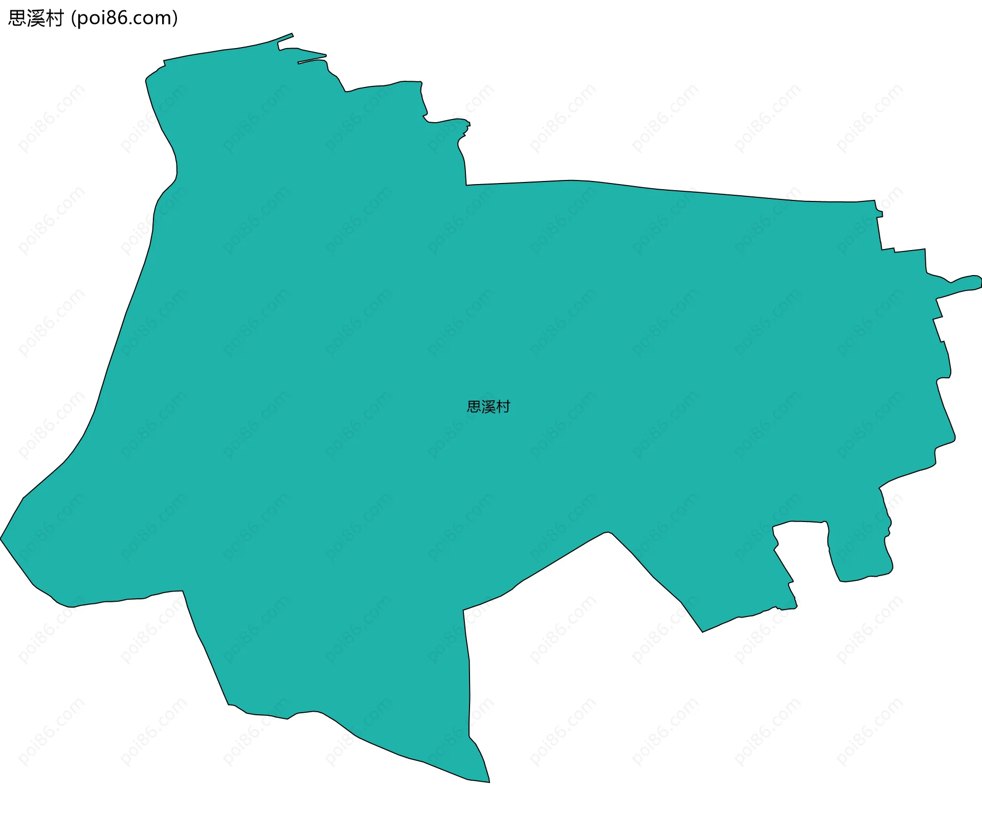 思溪村边界地图