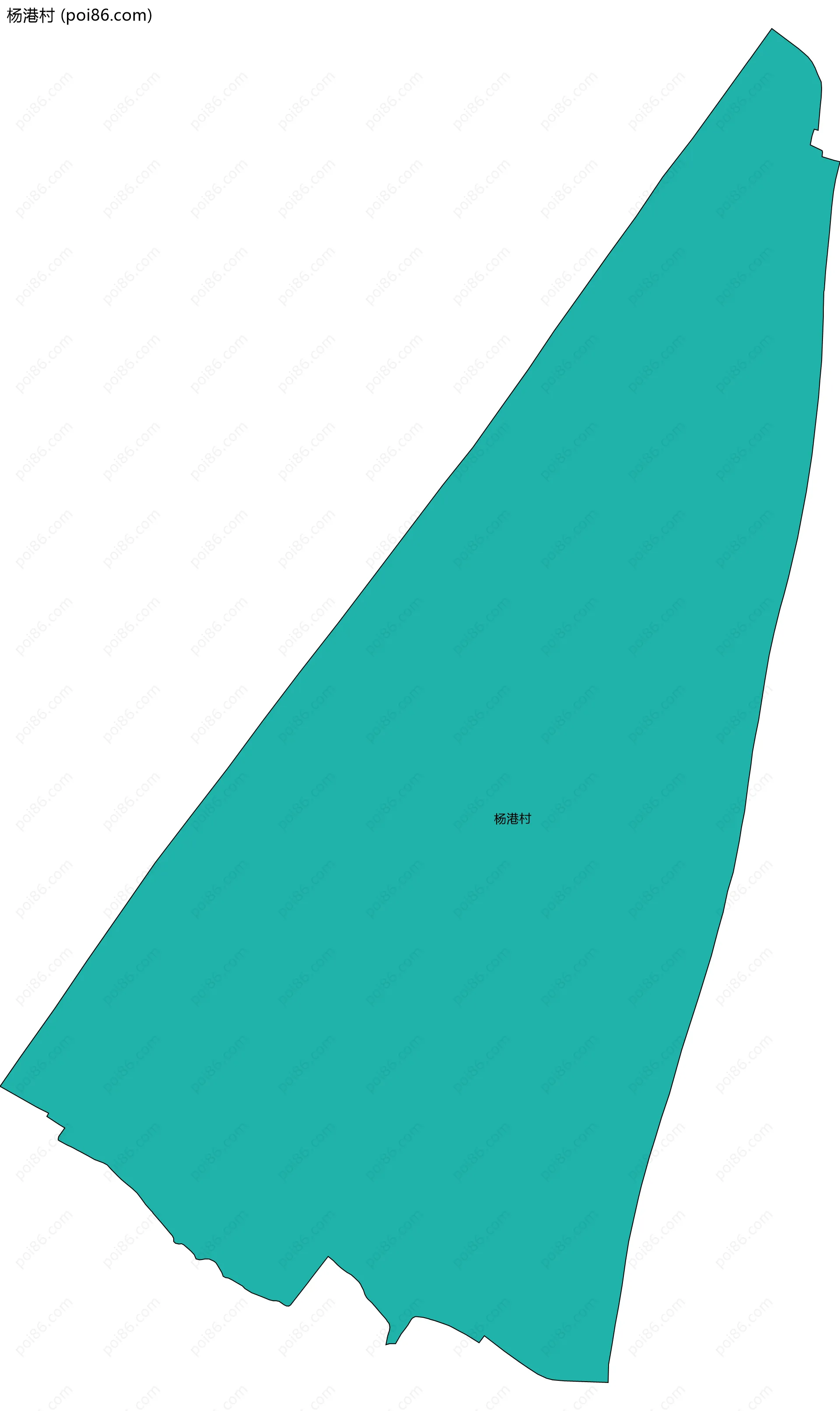 杨港村边界地图