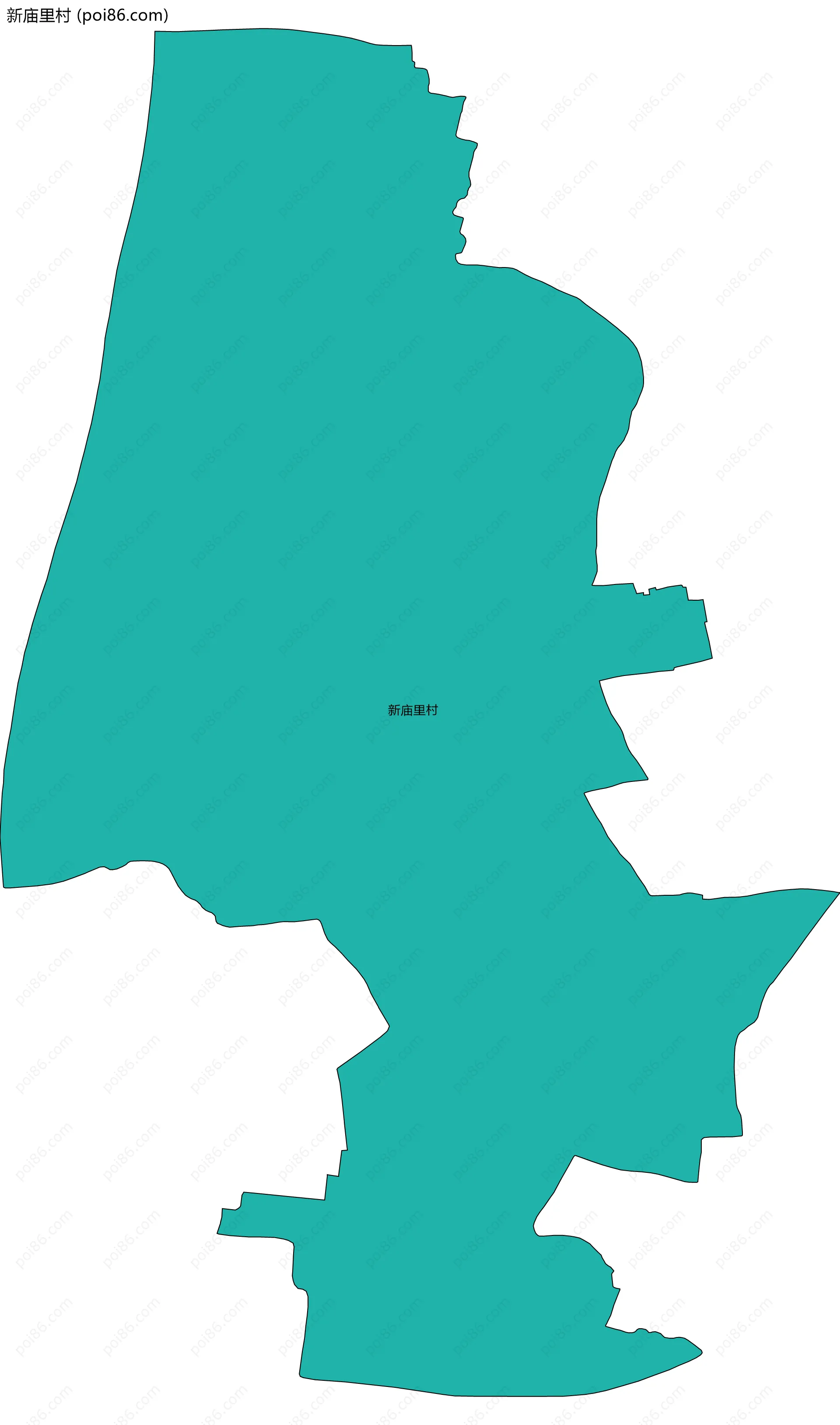 新庙里村边界地图