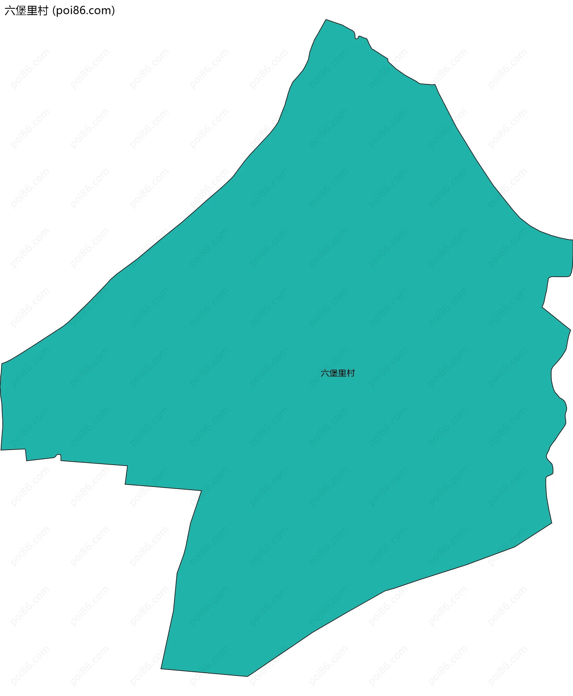 六堡里村边界地图