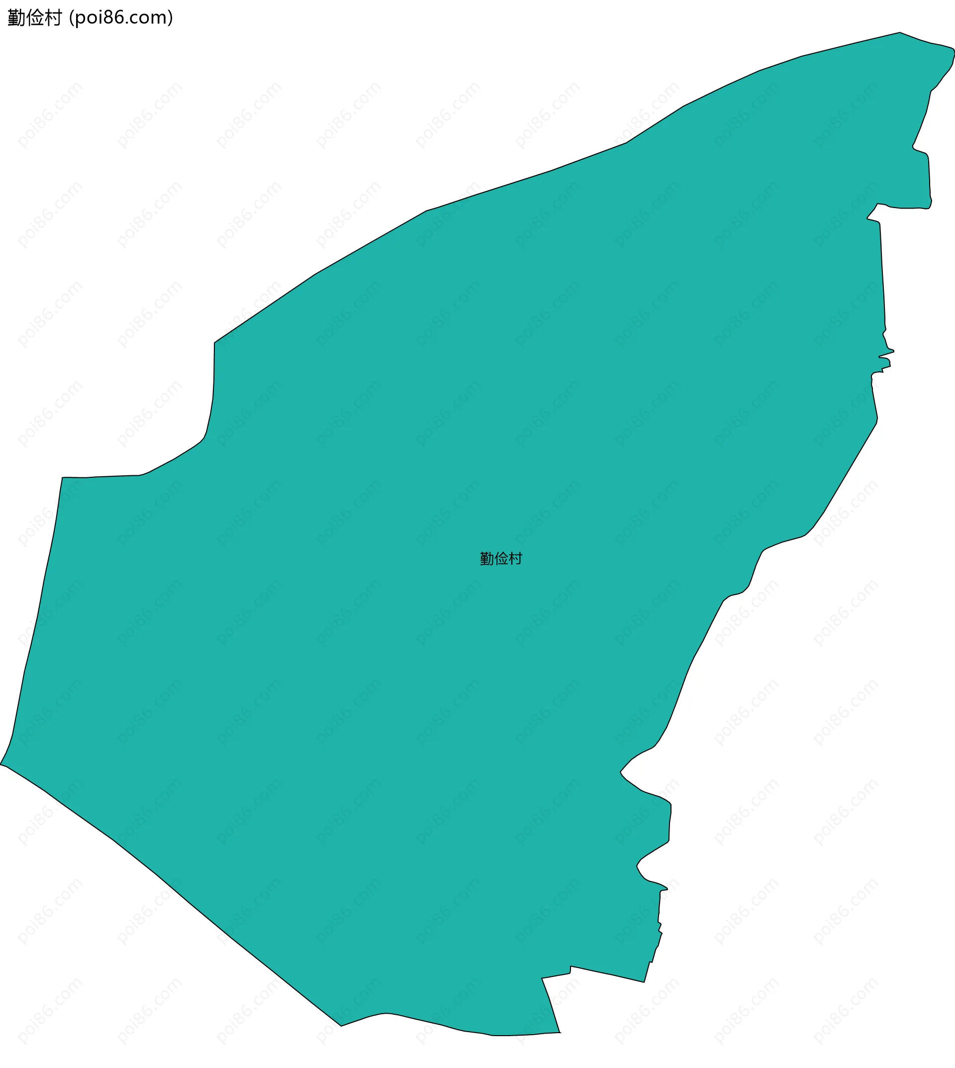 勤俭村边界地图