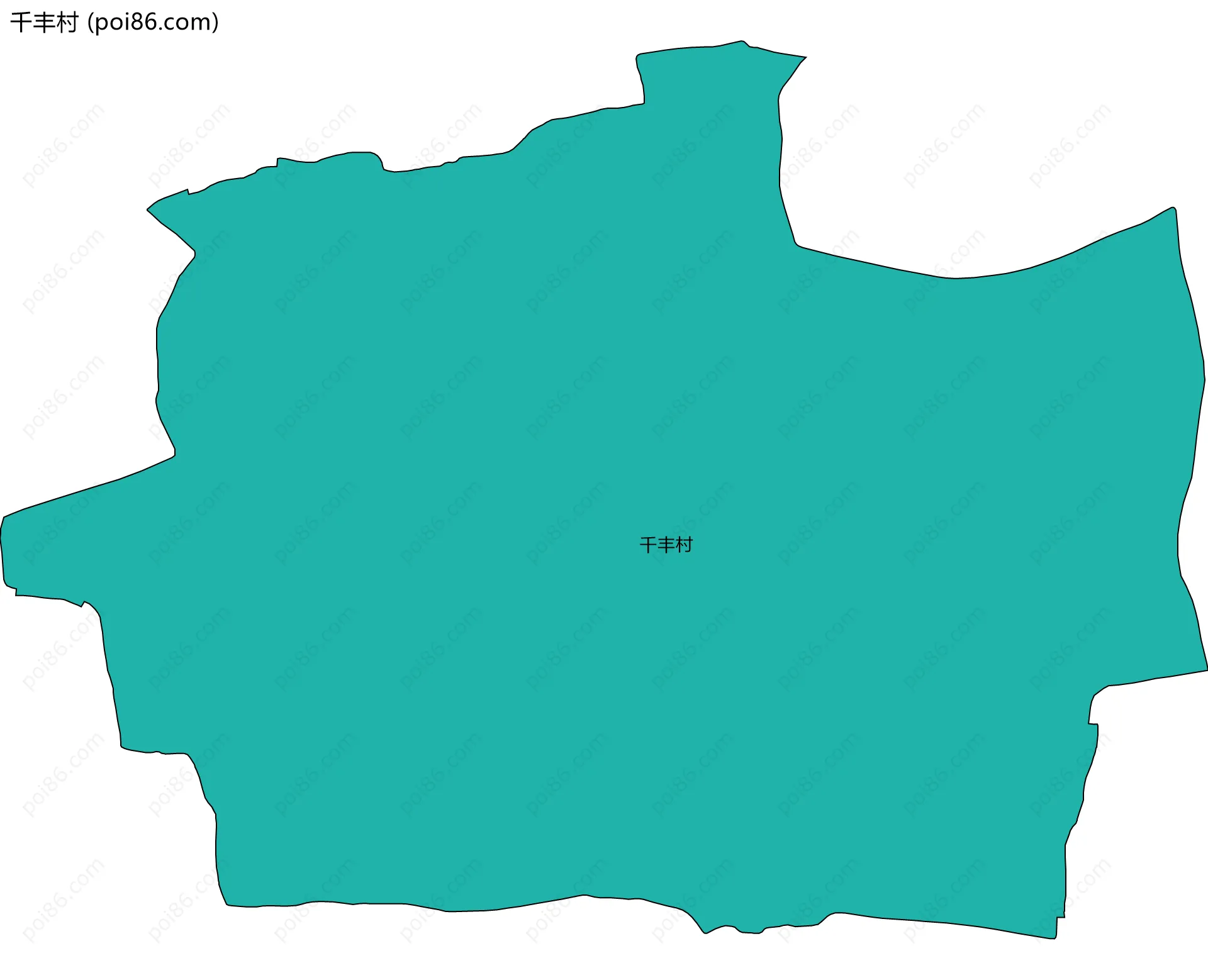 千丰村边界地图