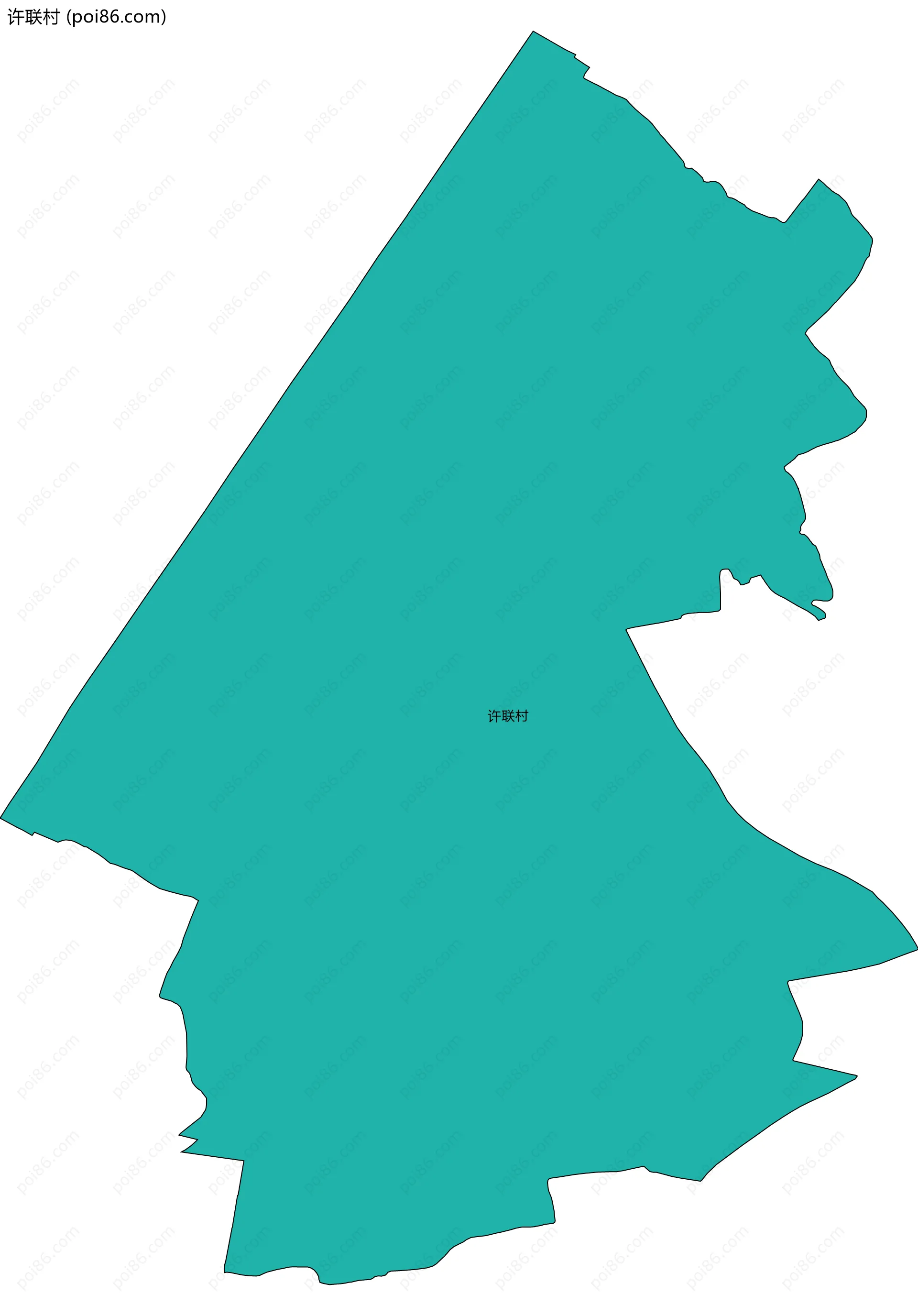 许联村边界地图