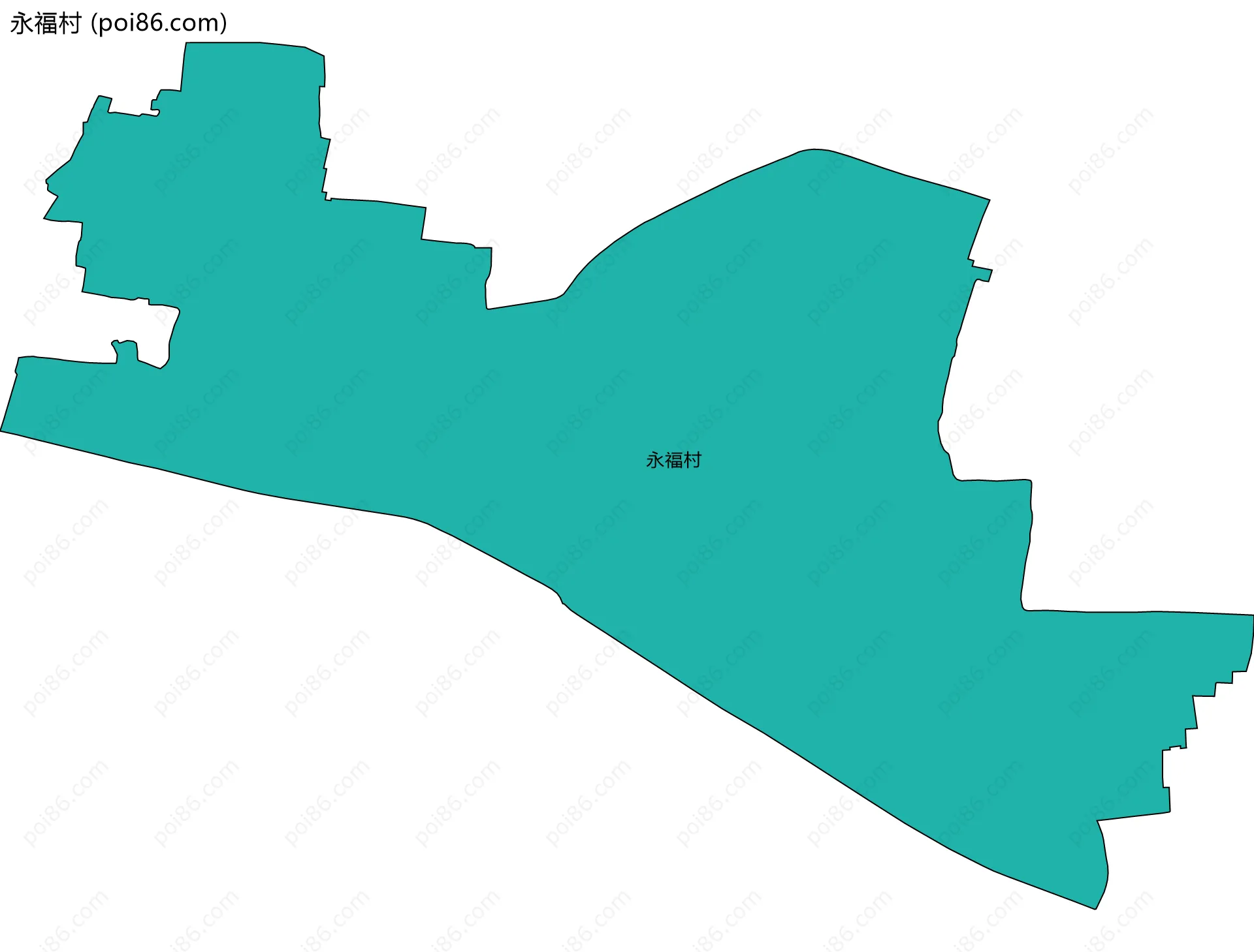 永福村边界地图