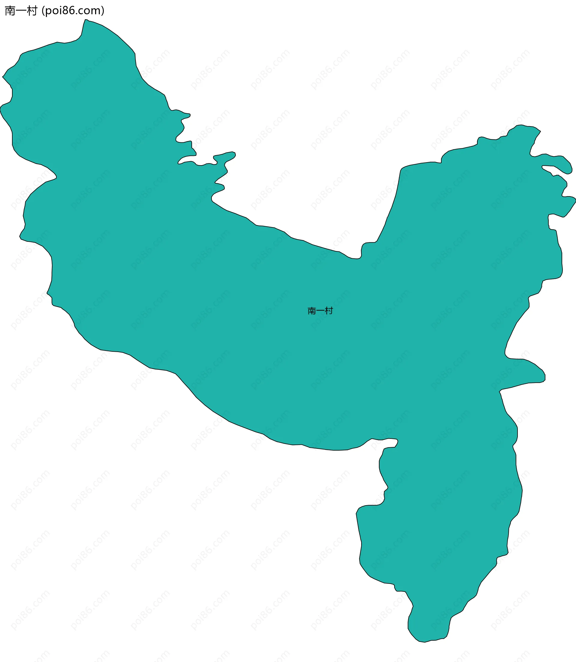 南一村边界地图