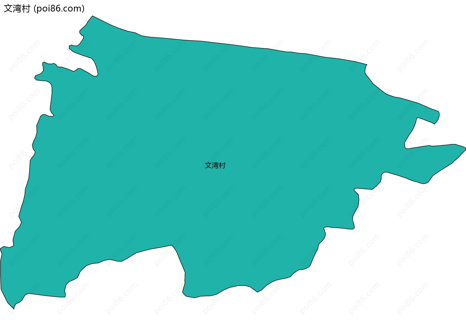 文湾村边界地图