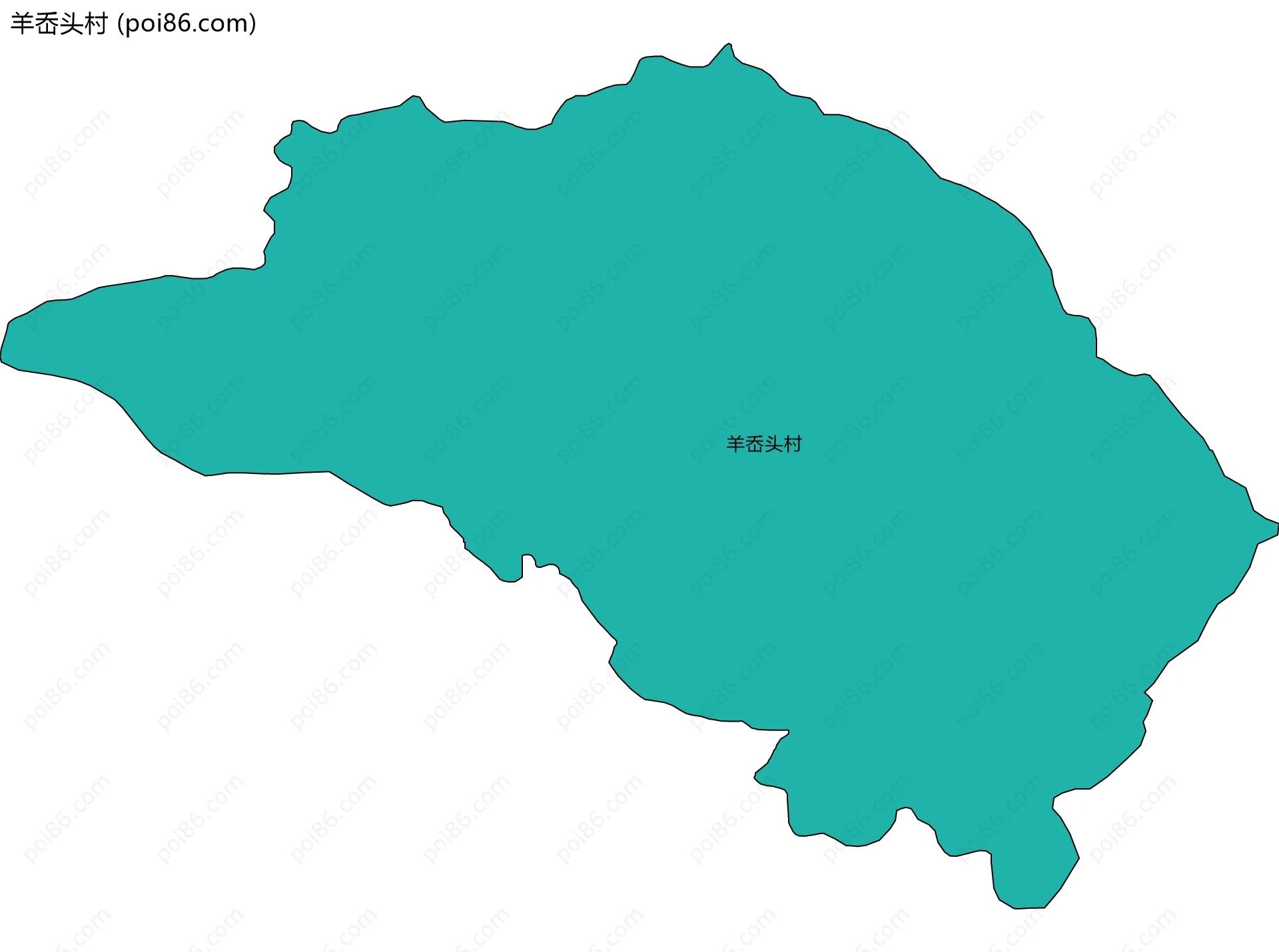 羊岙头村边界地图