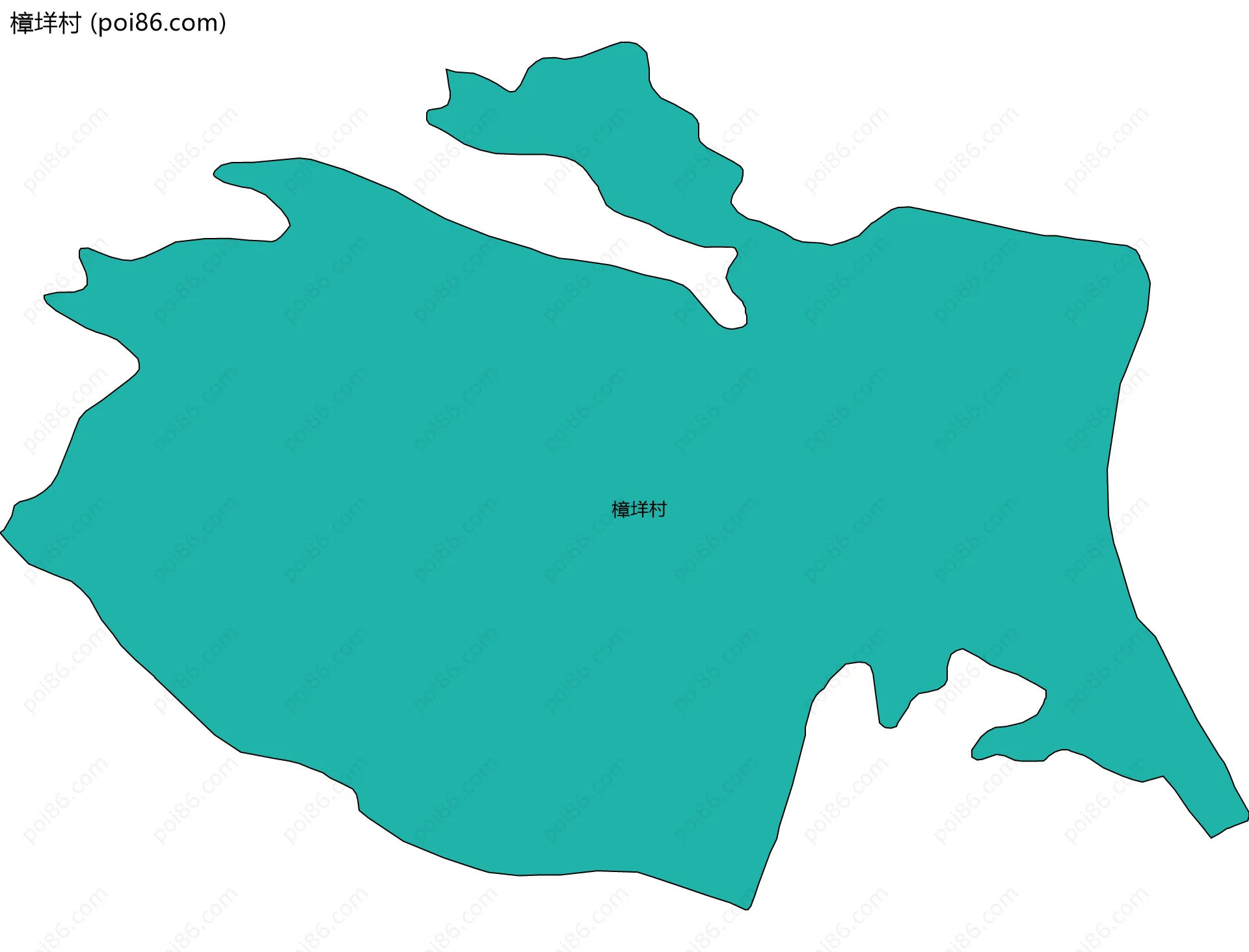 樟垟村边界地图