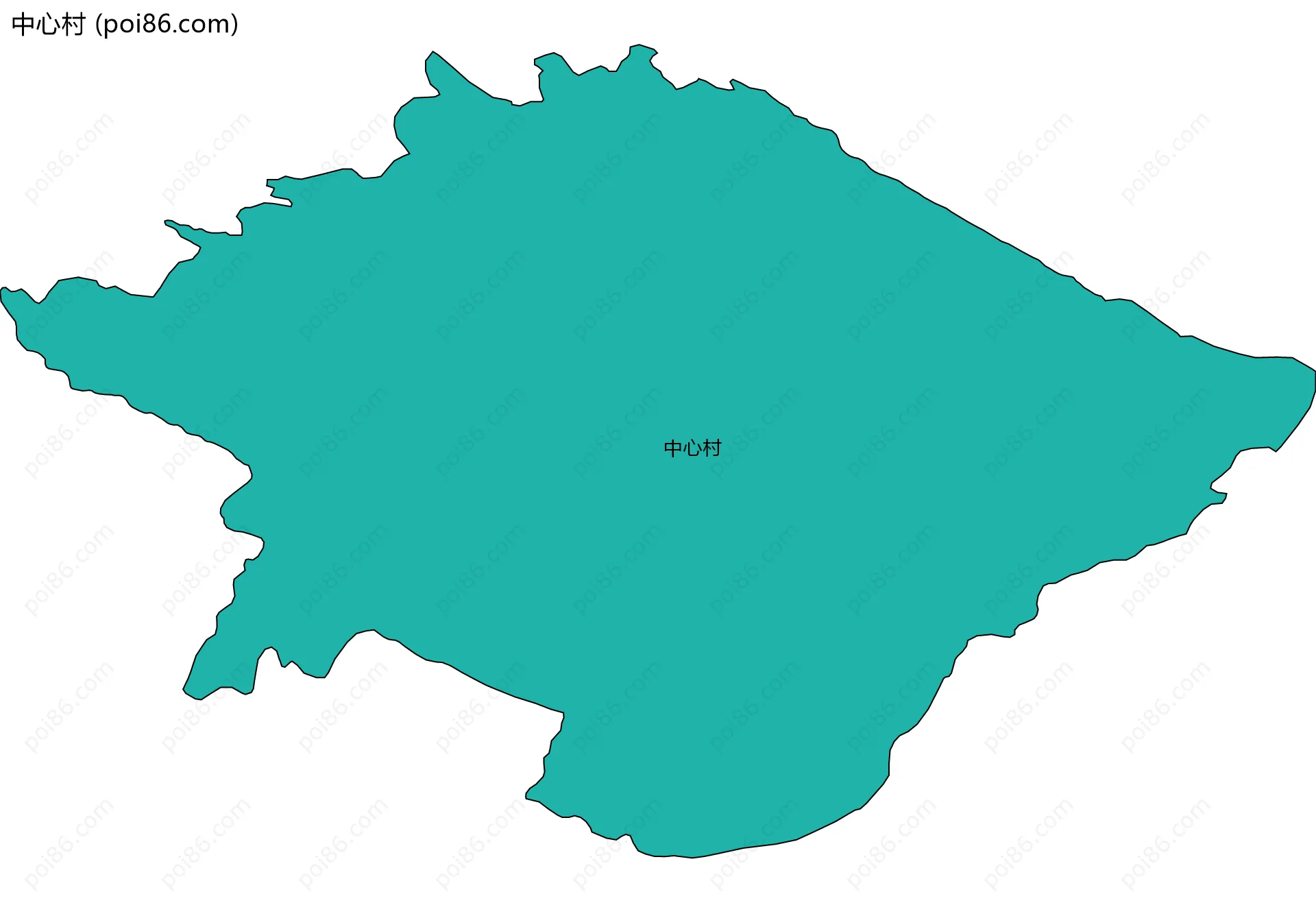中心村边界地图