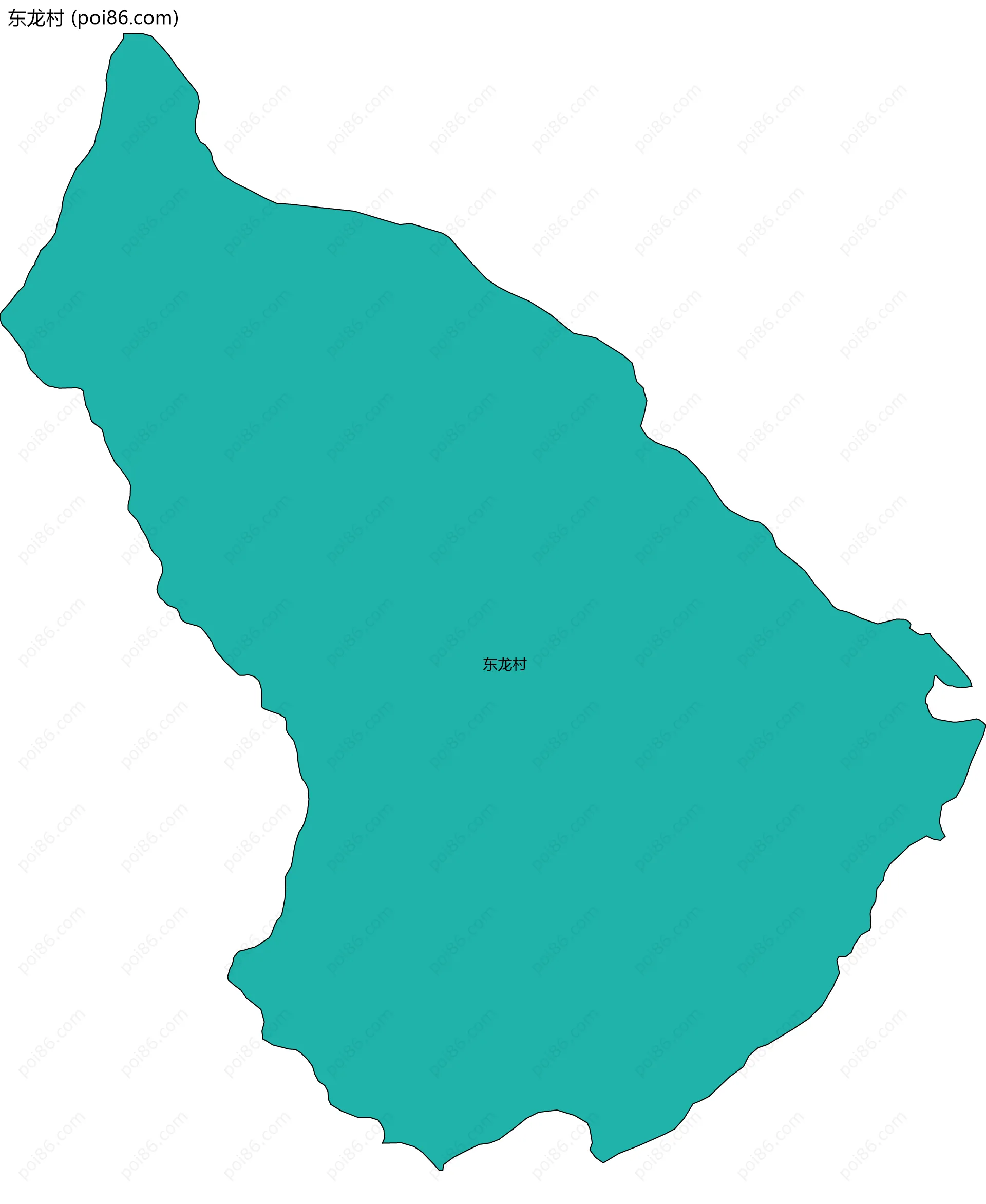 东龙村边界地图