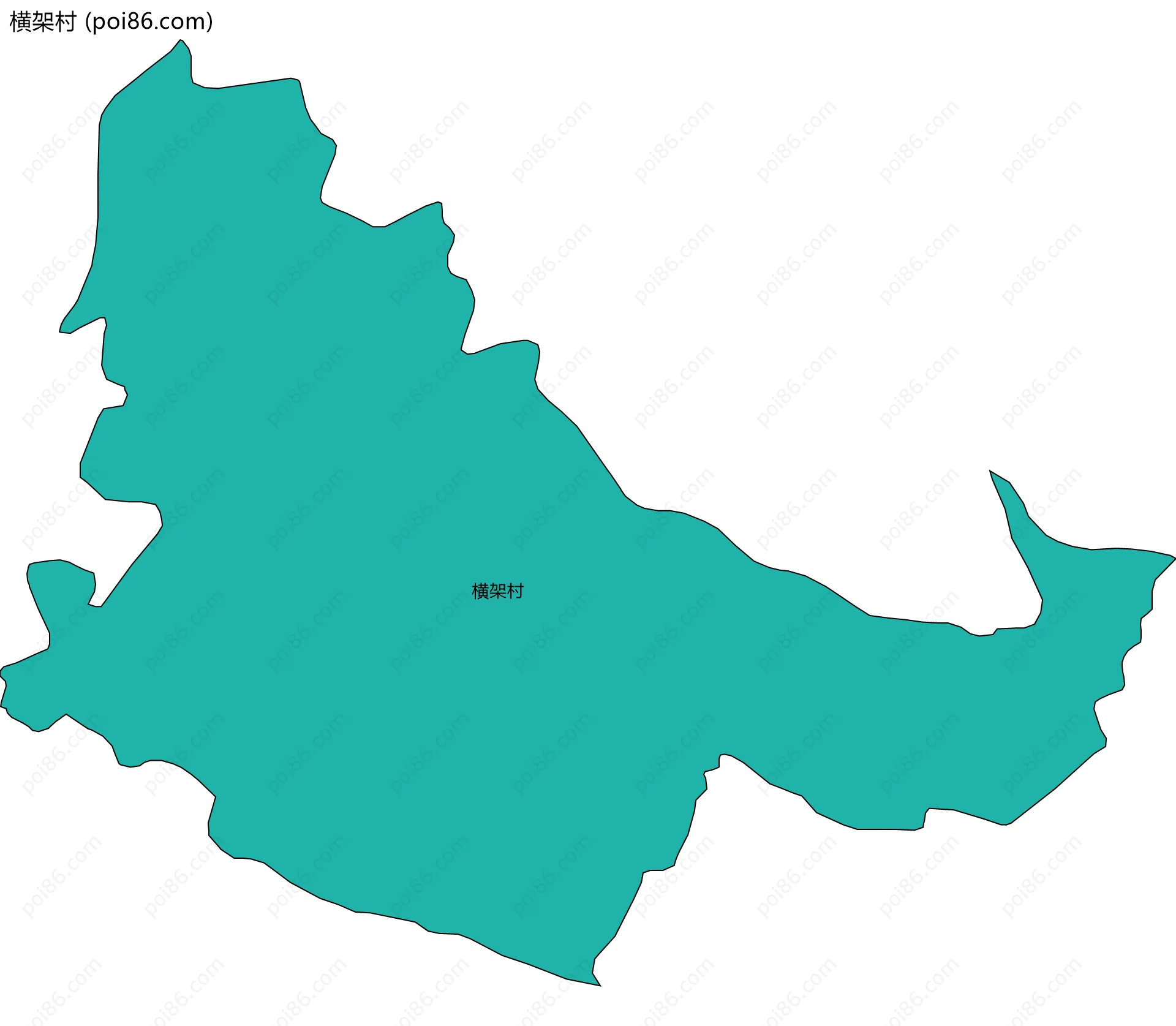 横架村边界地图