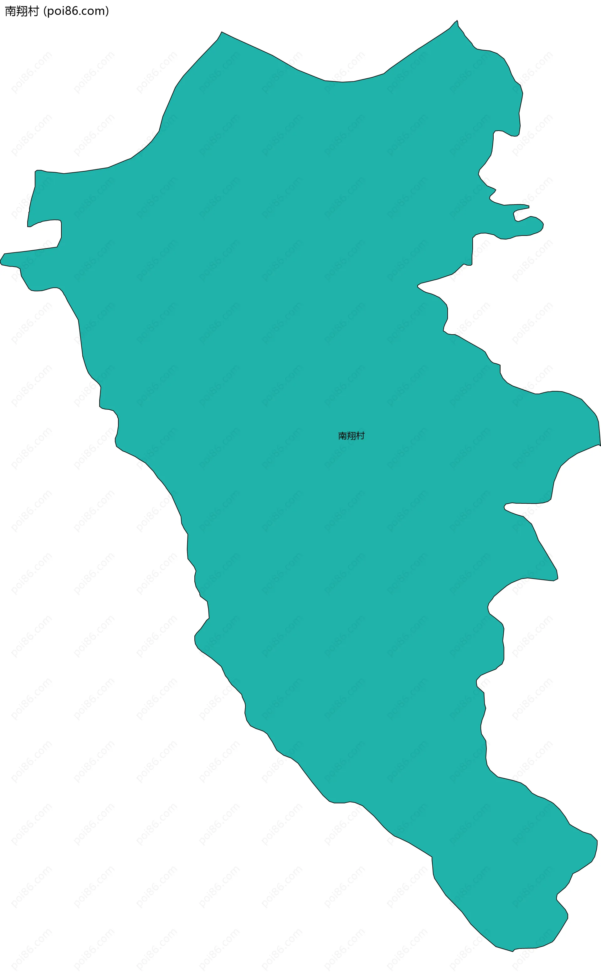 南翔村边界地图