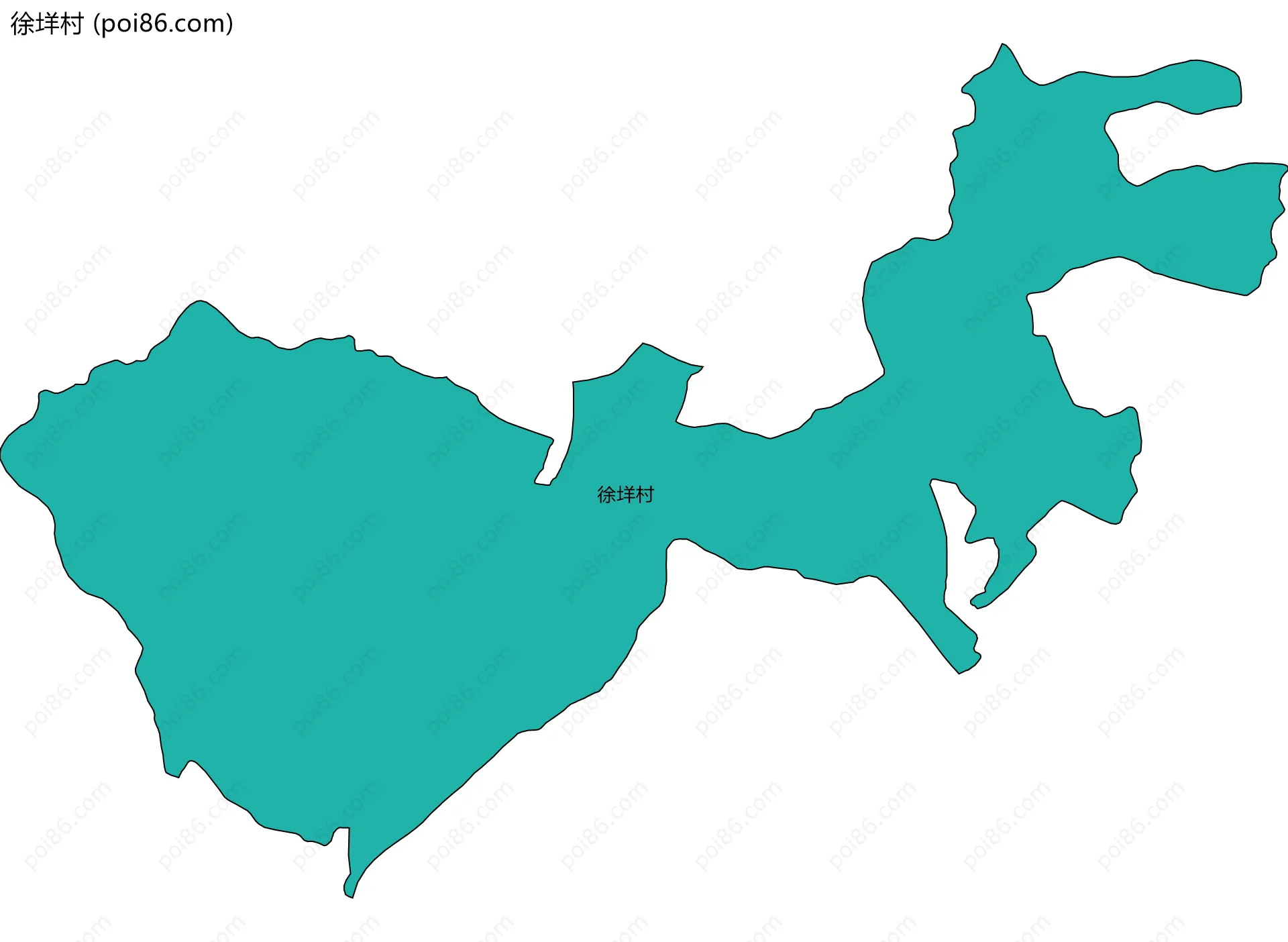 徐垟村边界地图