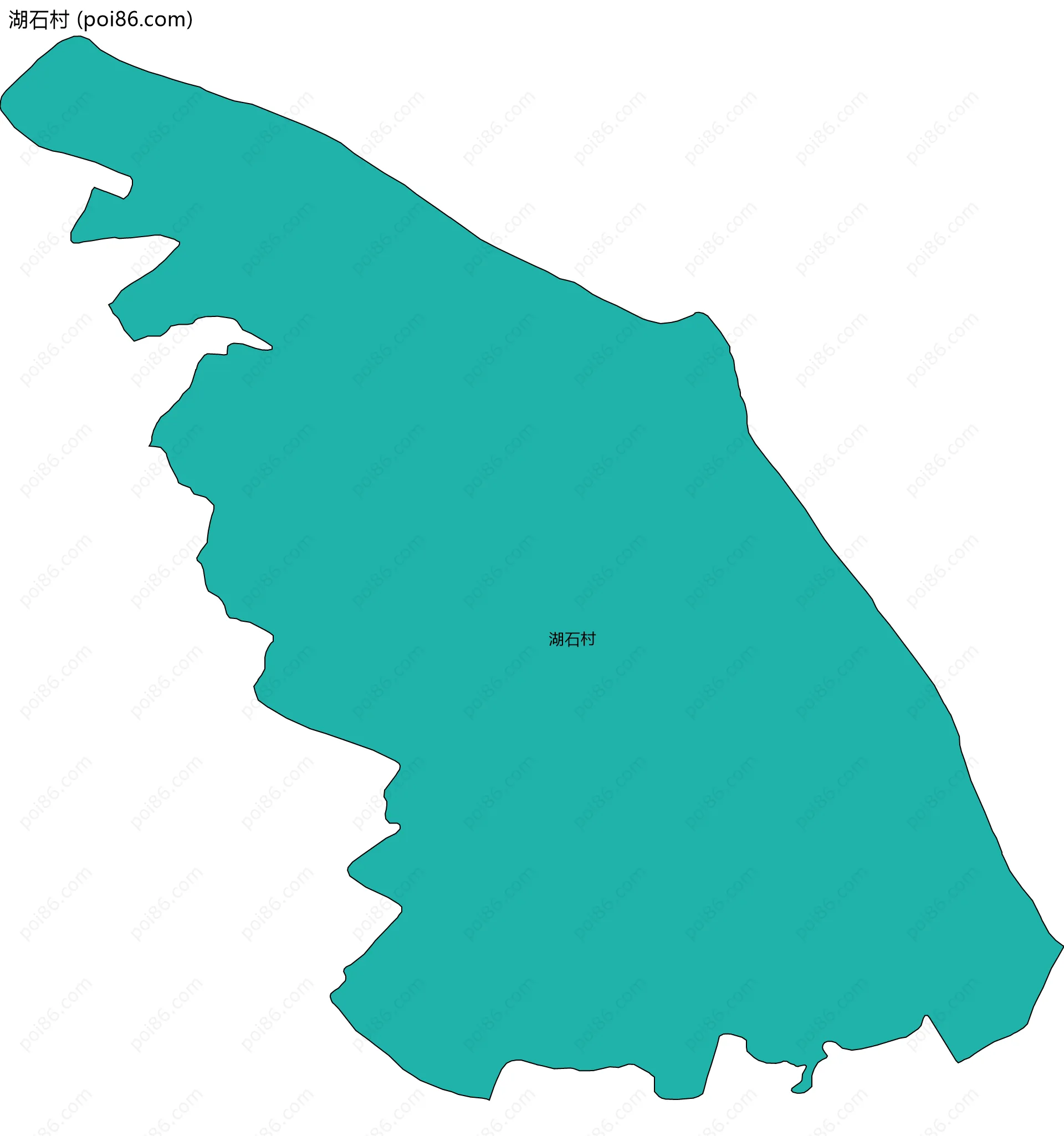 湖石村边界地图