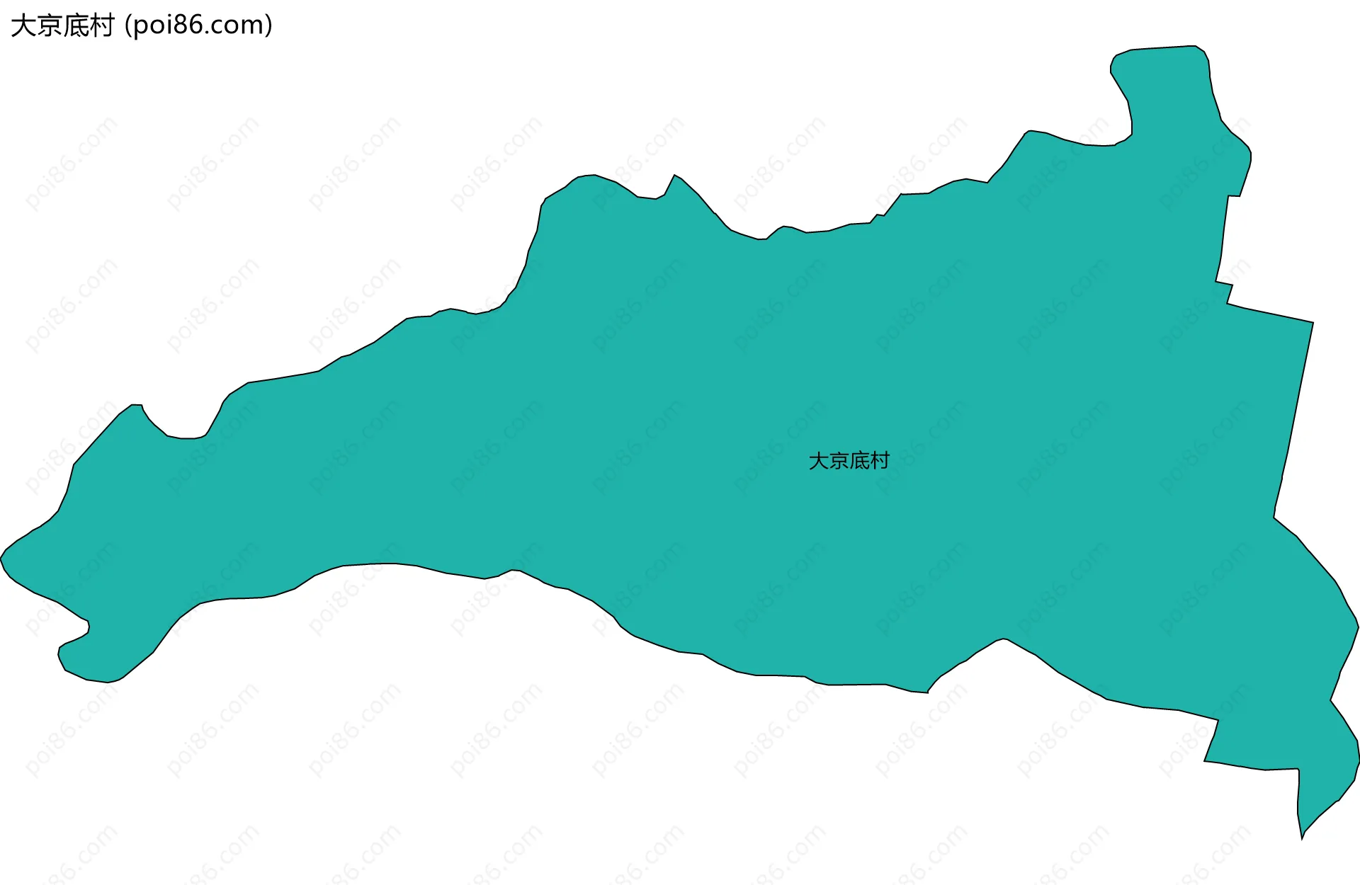 大京底村边界地图