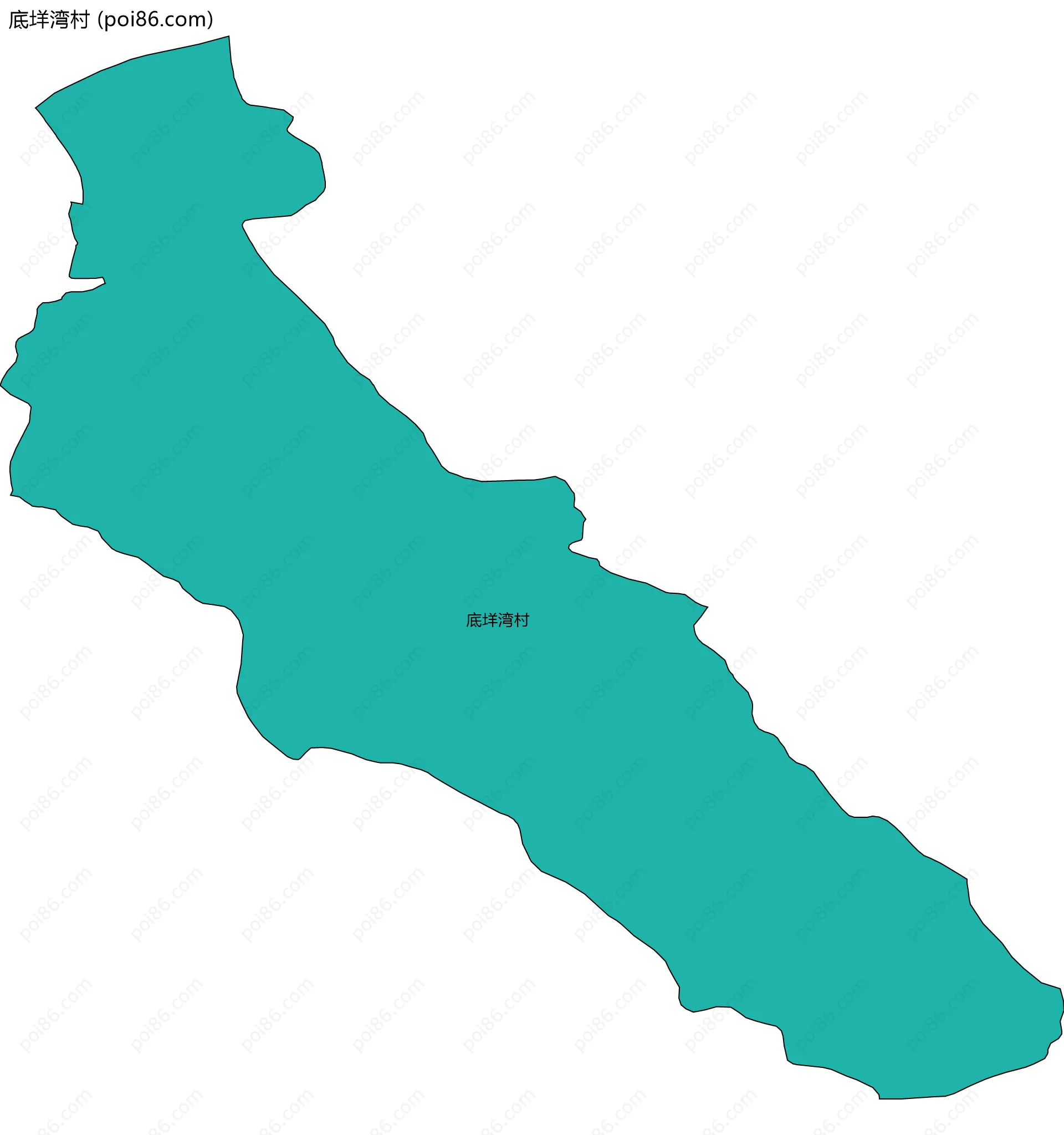 底垟湾村边界地图