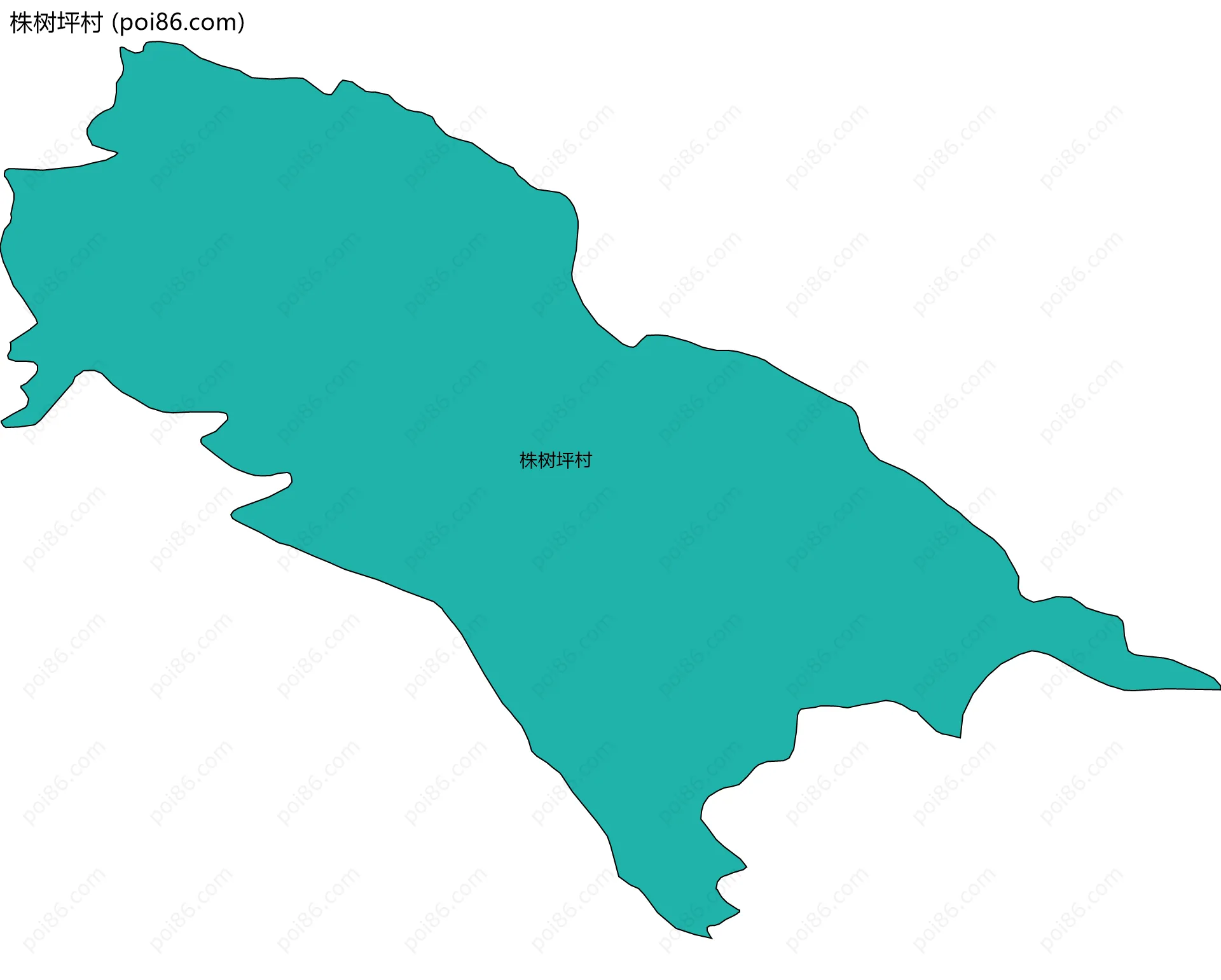 株树坪村边界地图