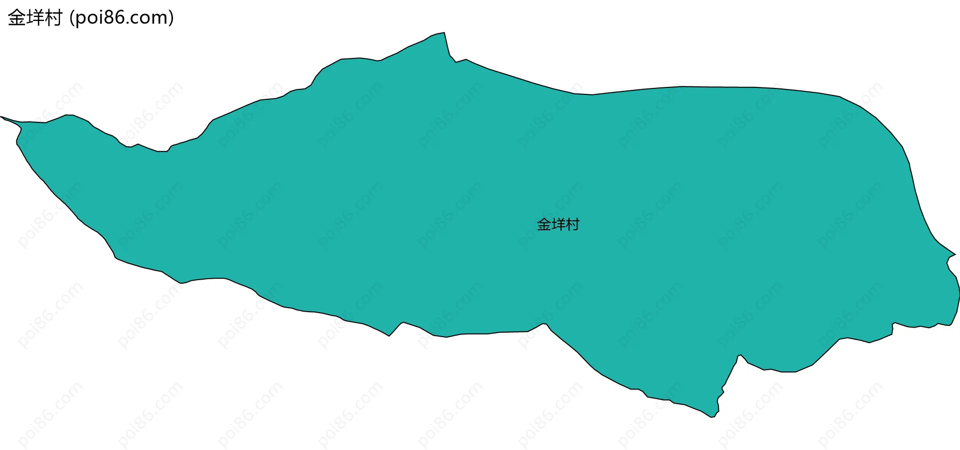 金垟村边界地图