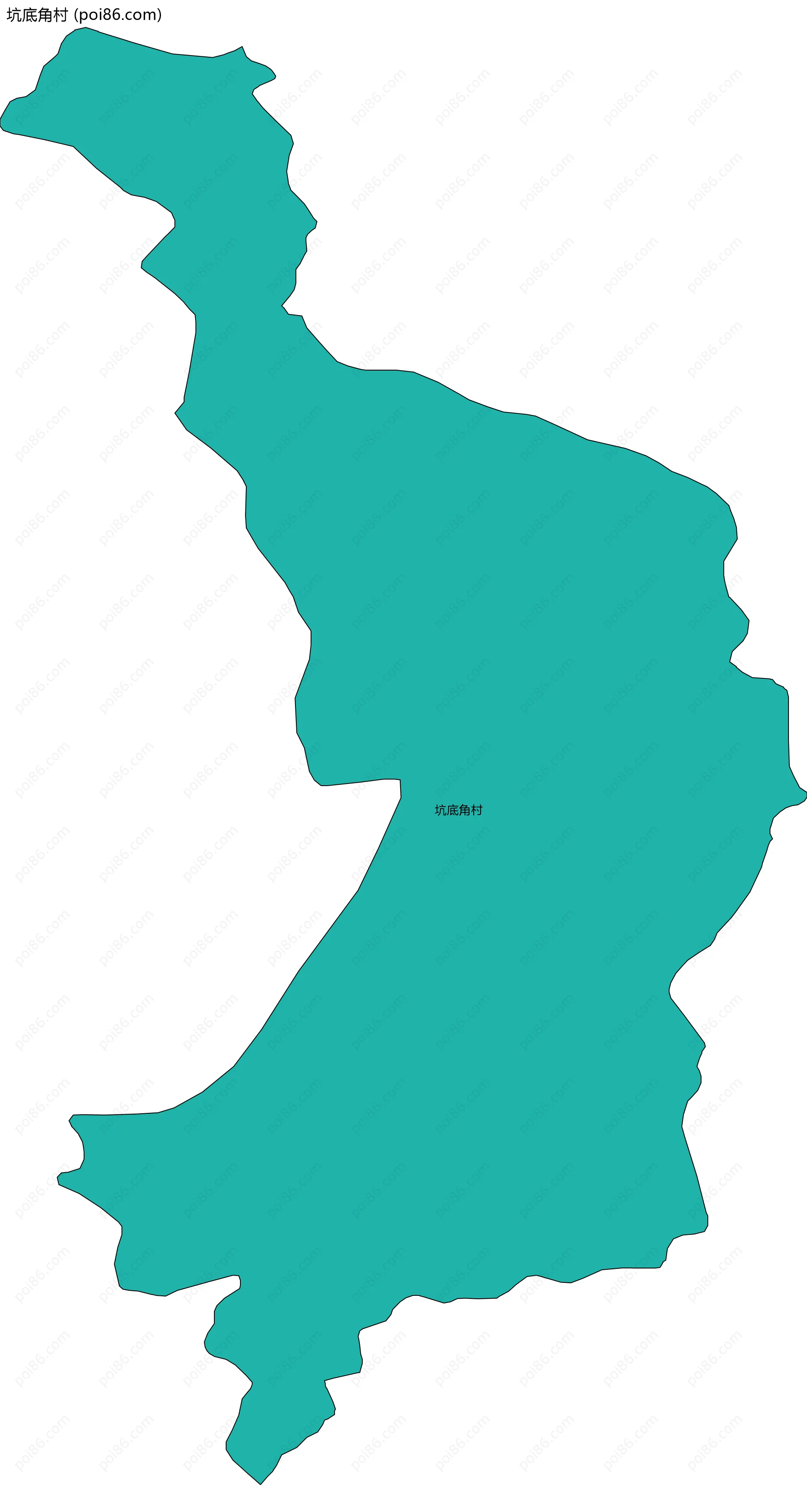 坑底角村边界地图