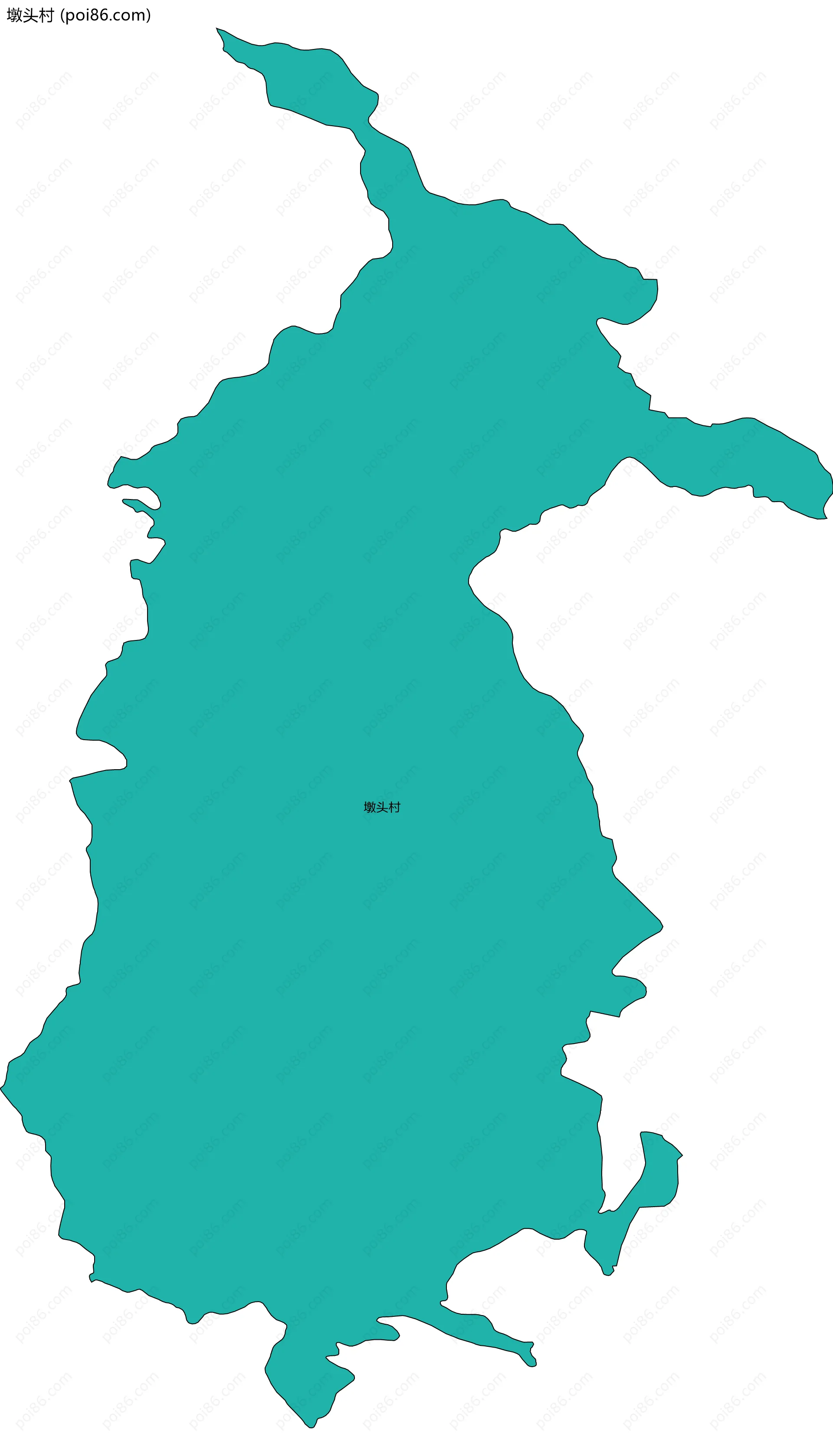 墩头村边界地图