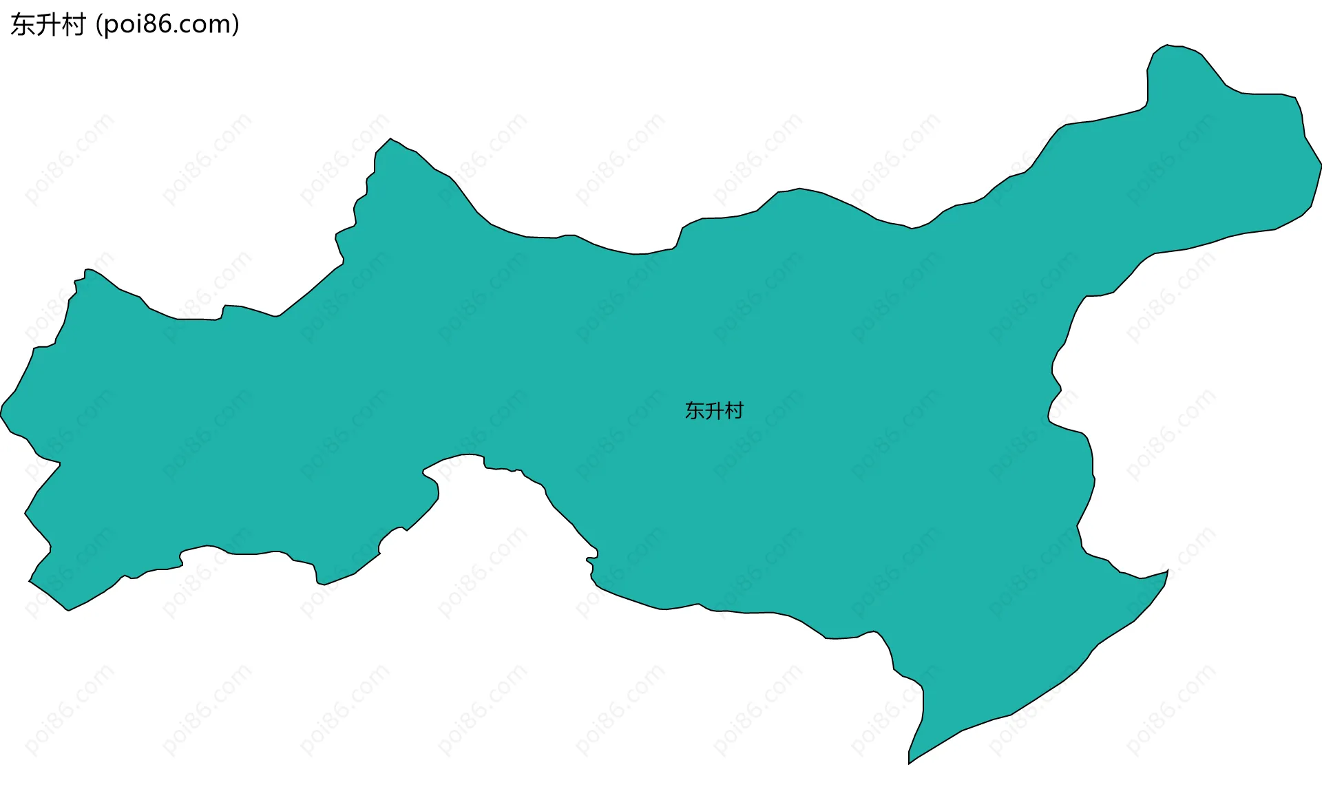 东升村边界地图