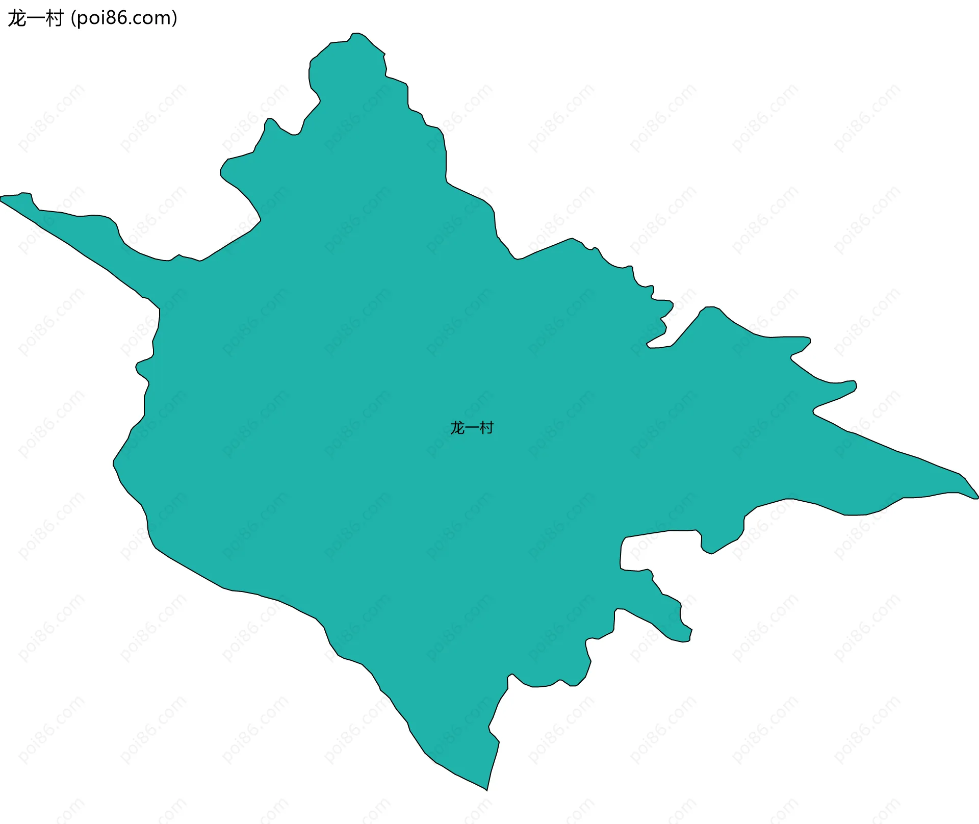 龙一村边界地图