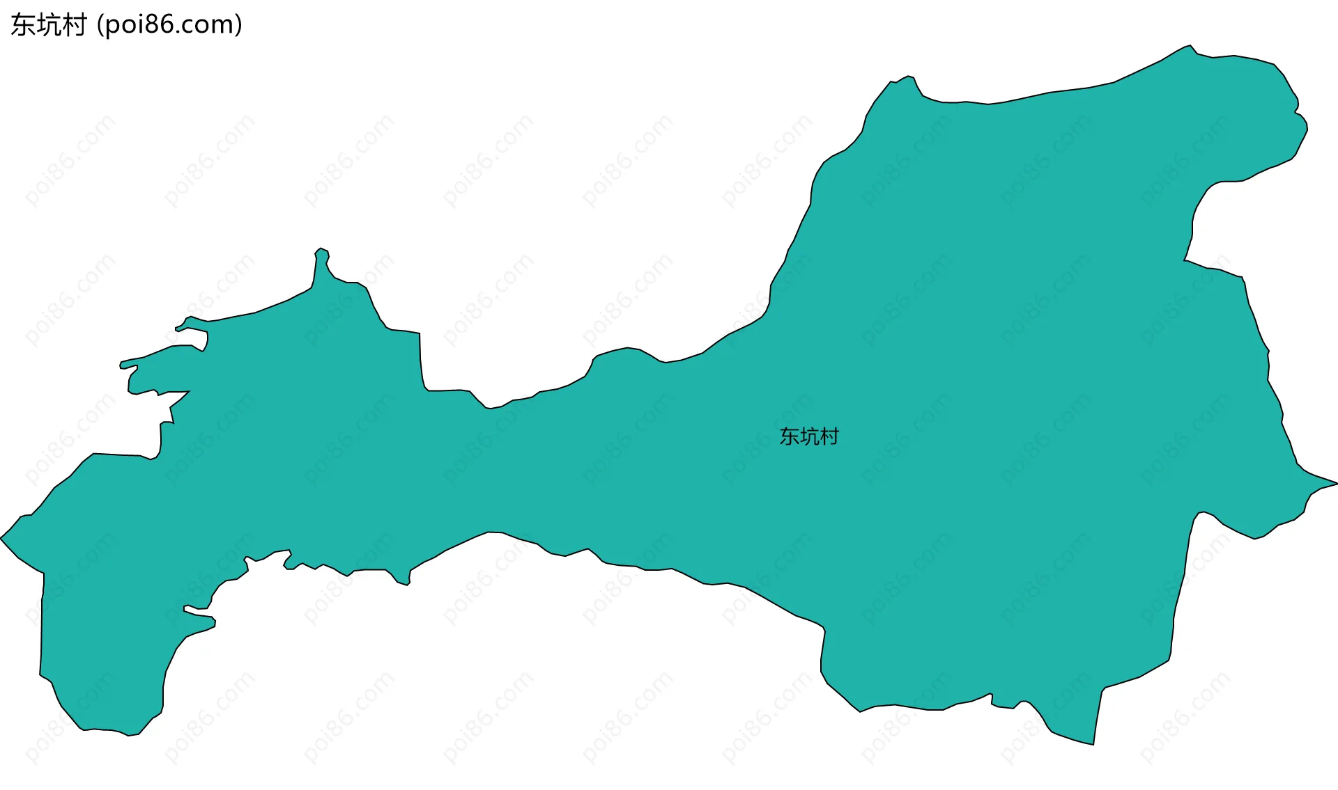 东坑村边界地图