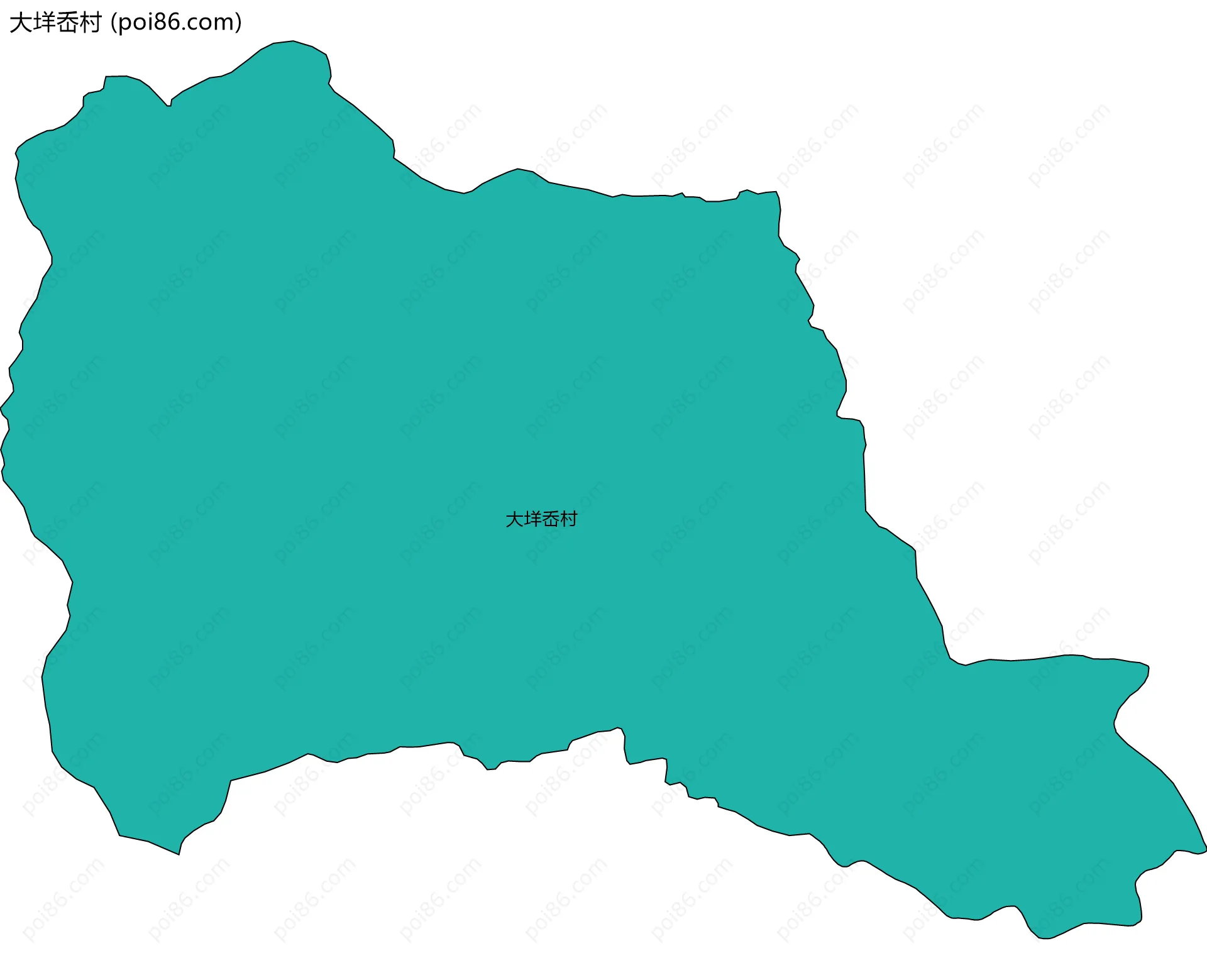 大垟岙村边界地图