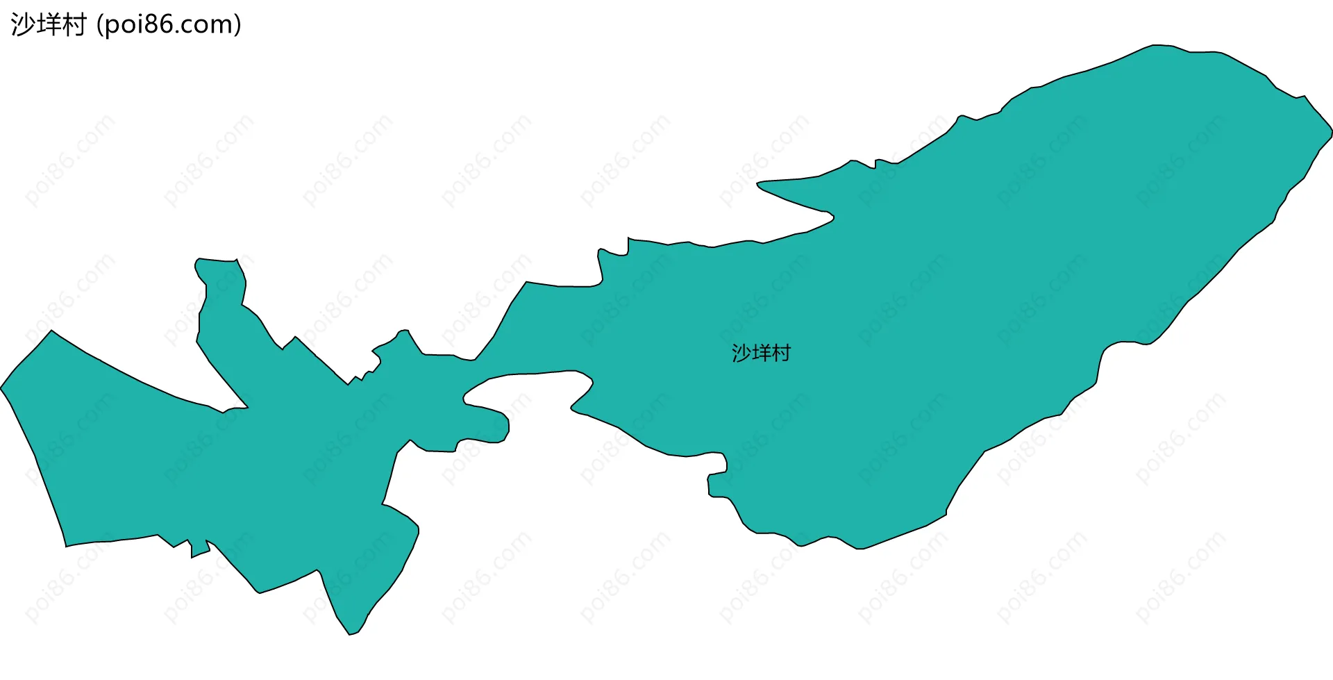 沙垟村边界地图