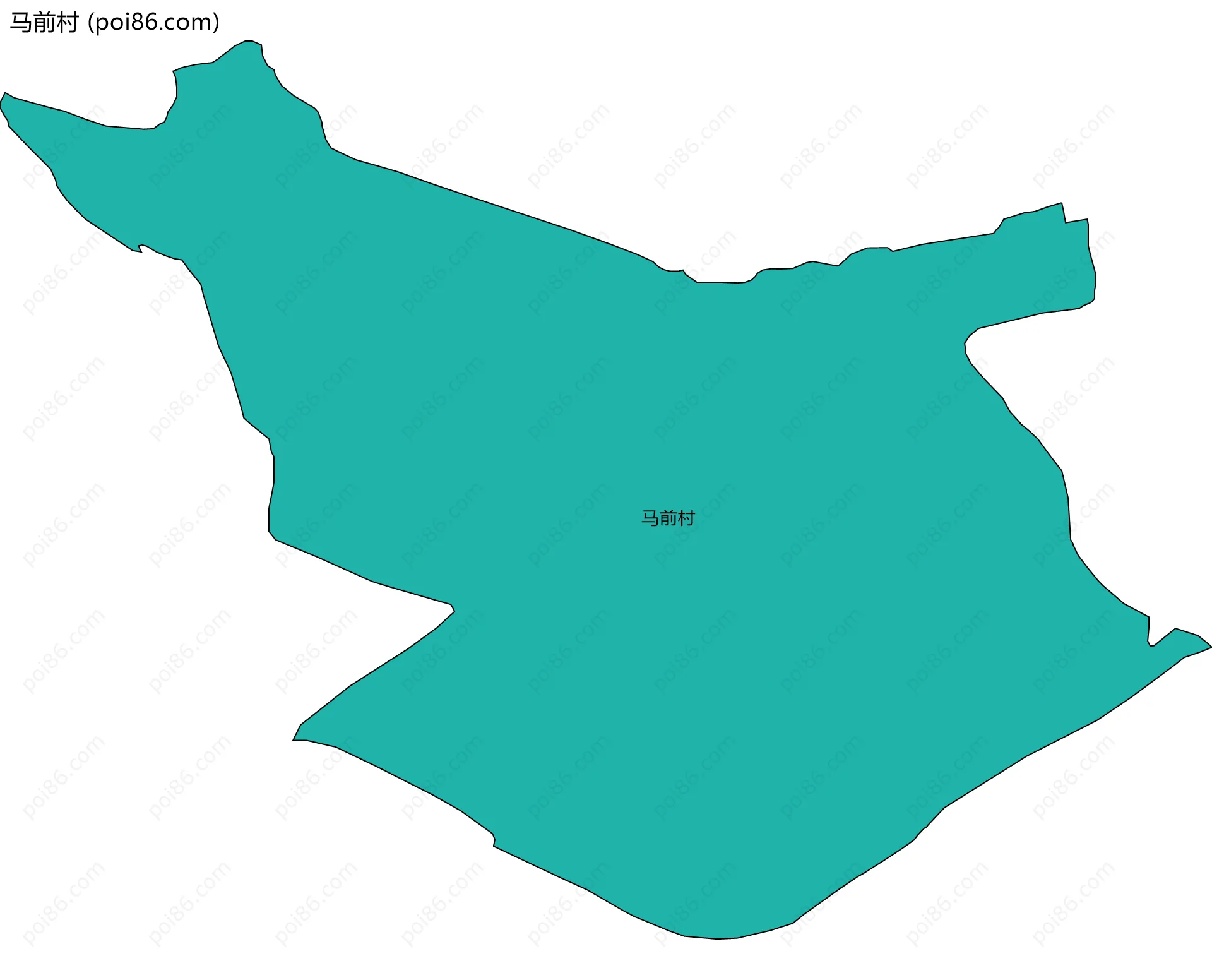 马前村边界地图