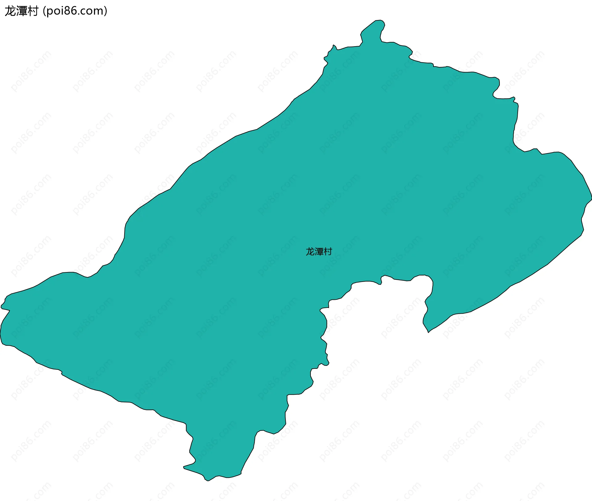 龙潭村边界地图