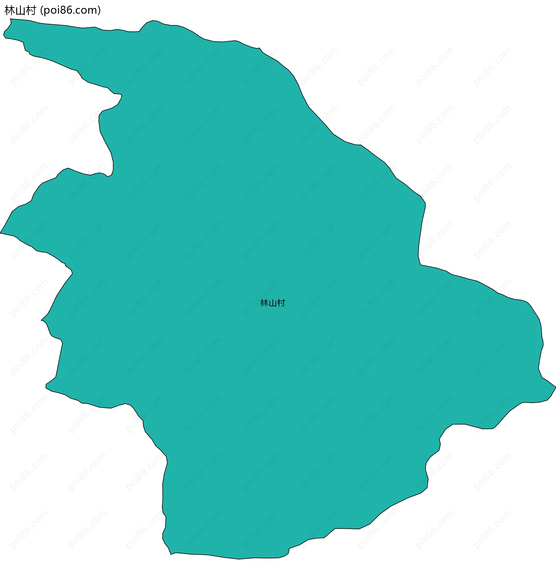 林山村边界地图