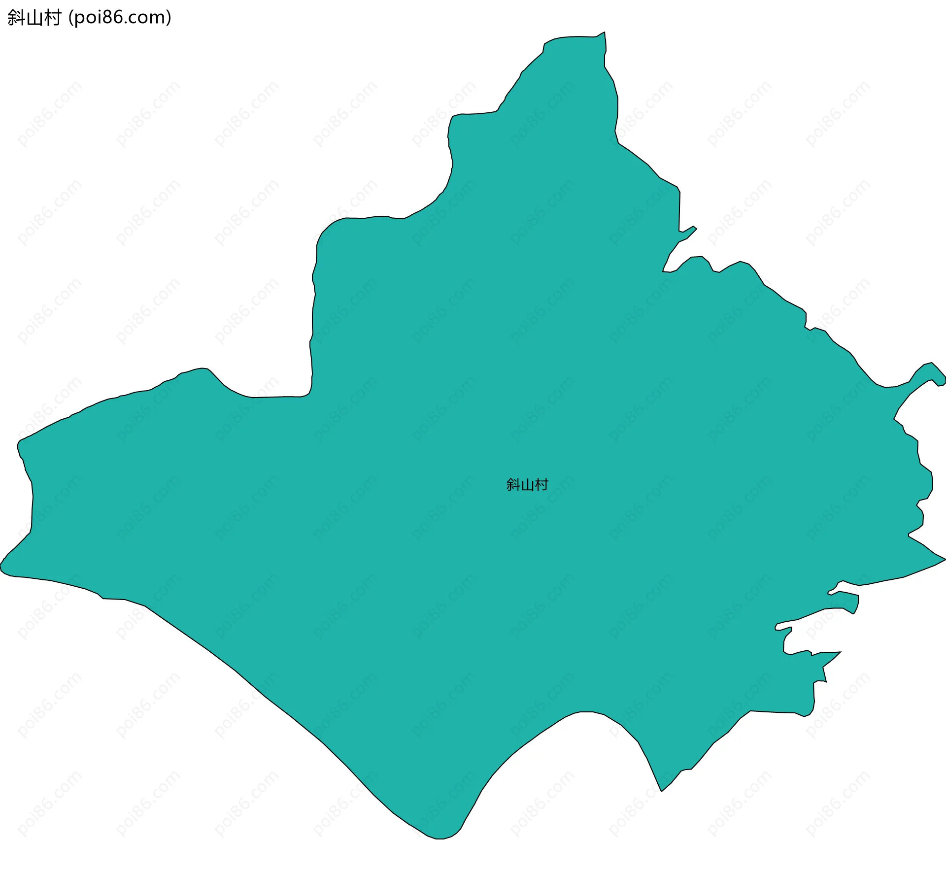 斜山村边界地图
