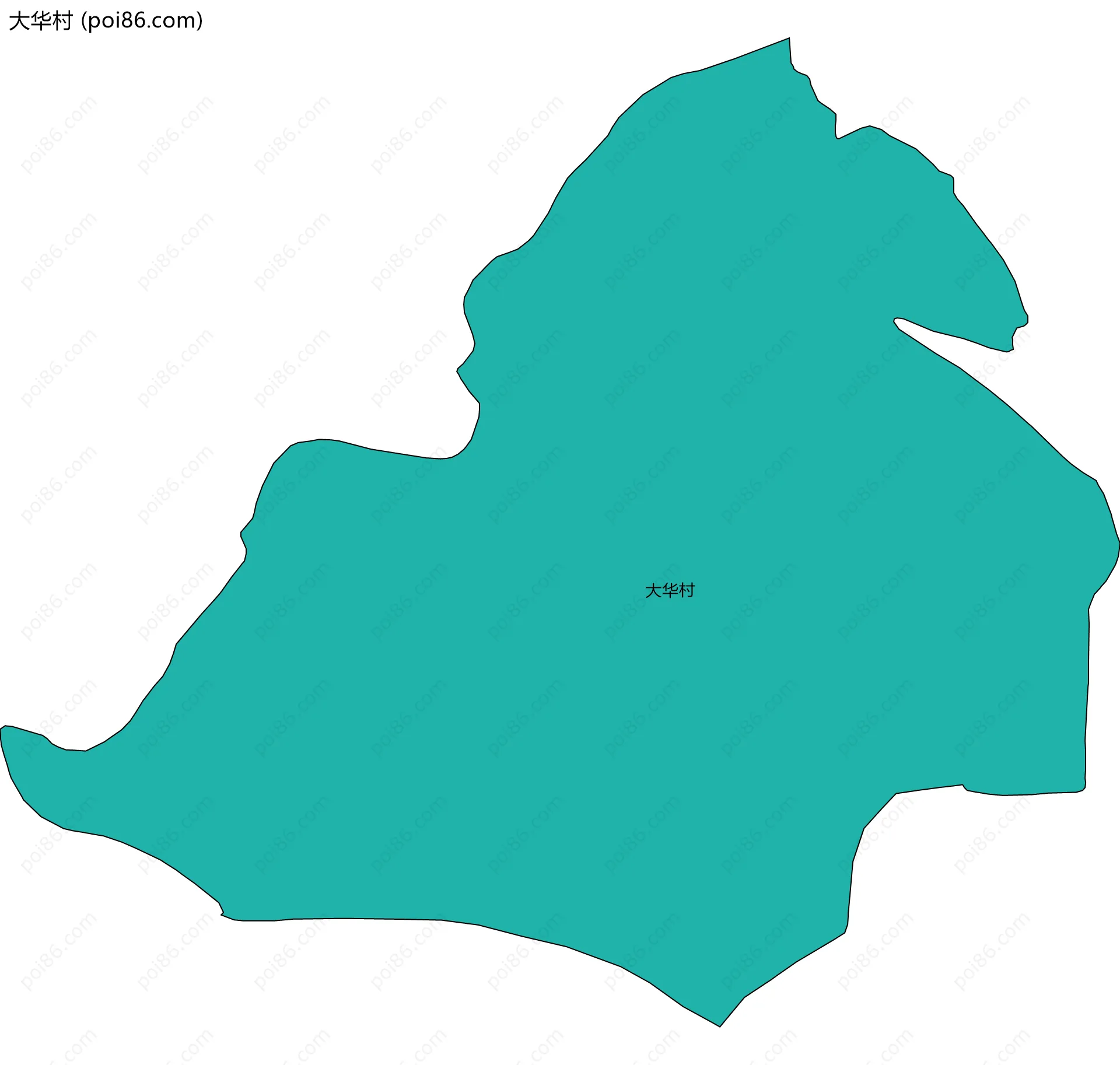 大华村边界地图