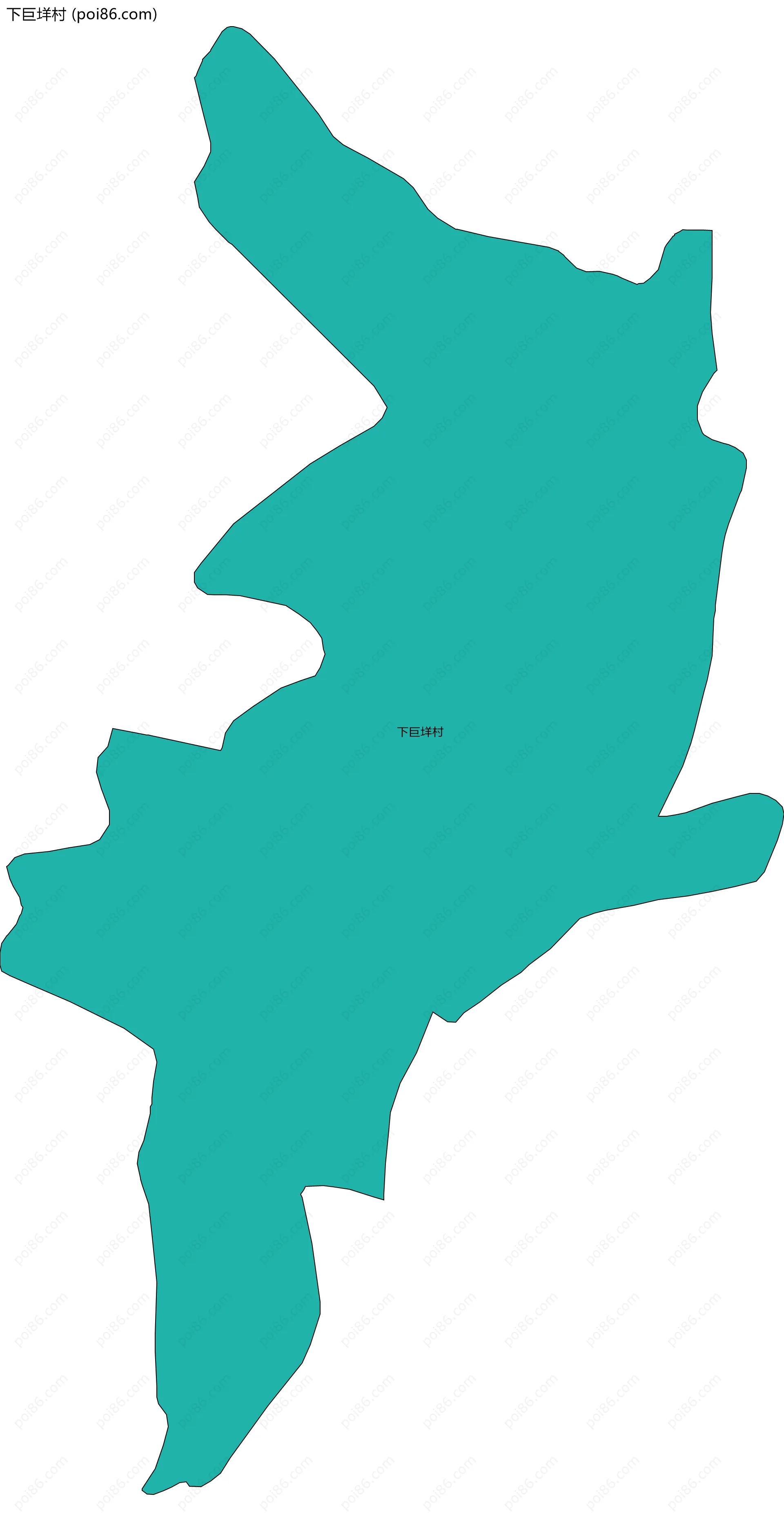 下巨垟村边界地图