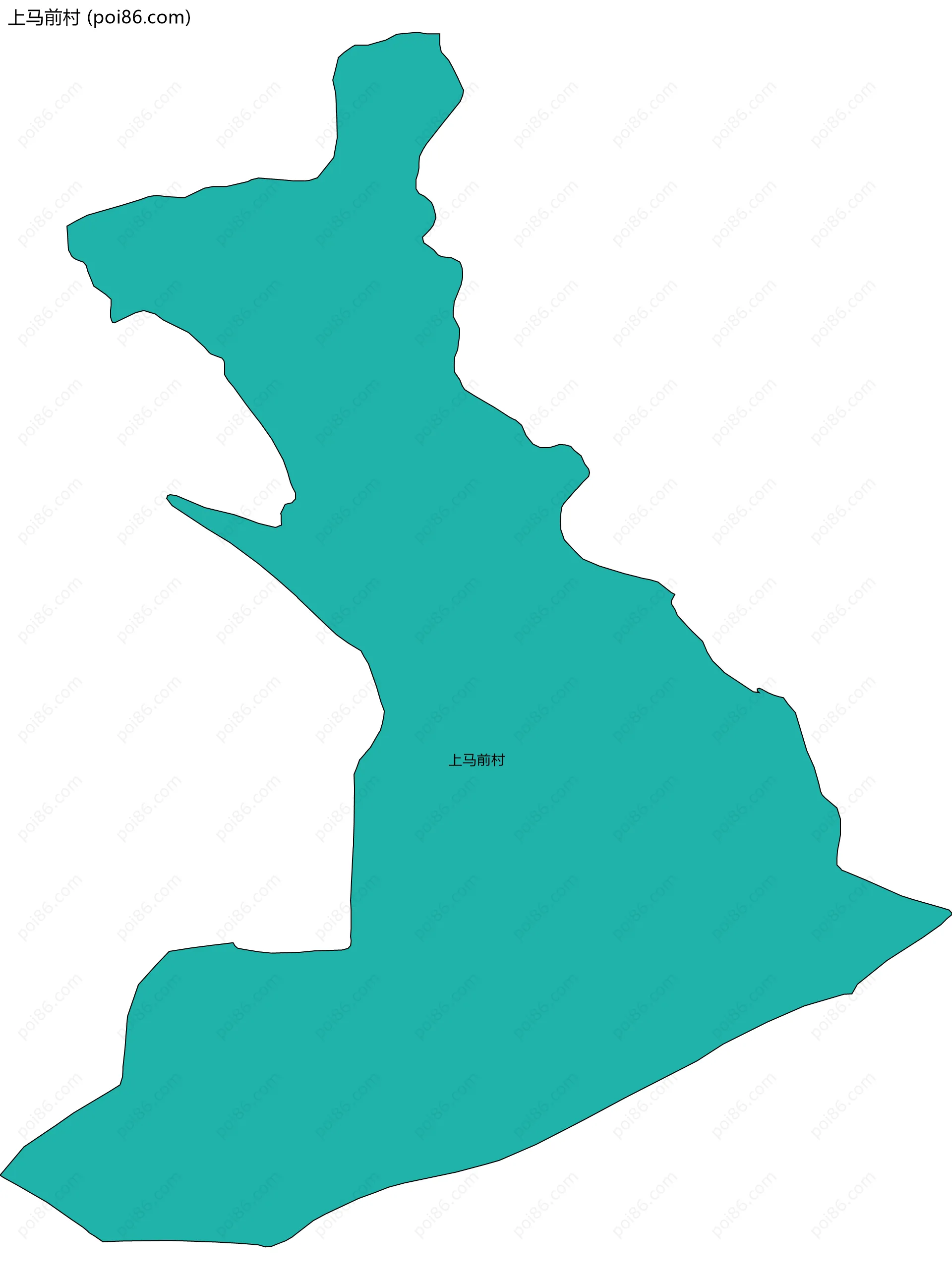 上马前村边界地图