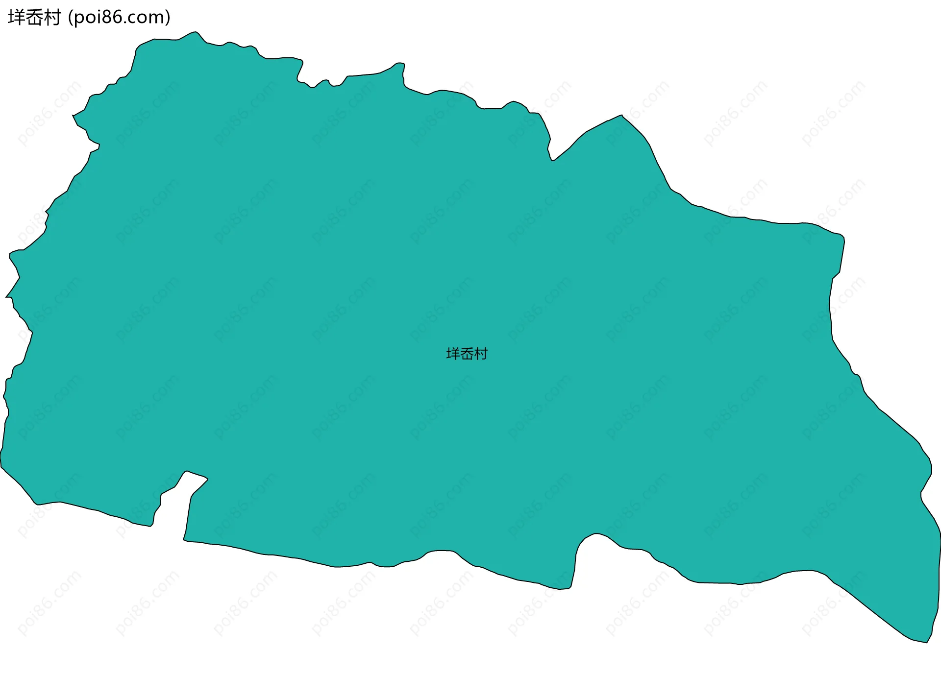 垟岙村边界地图