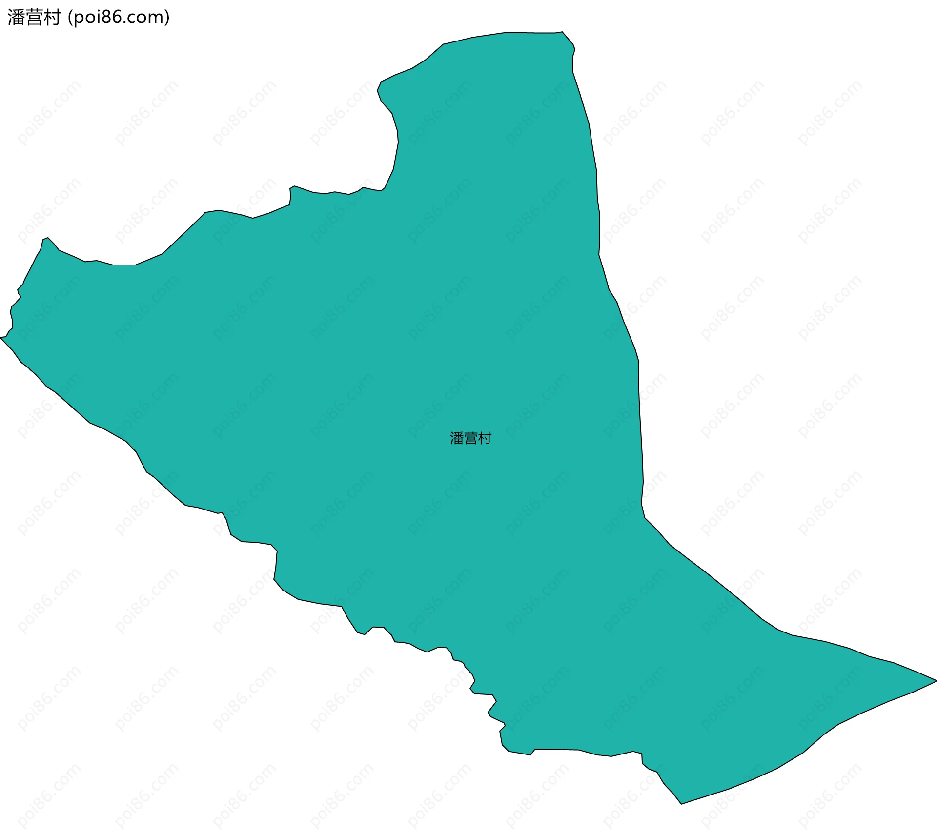 潘营村边界地图