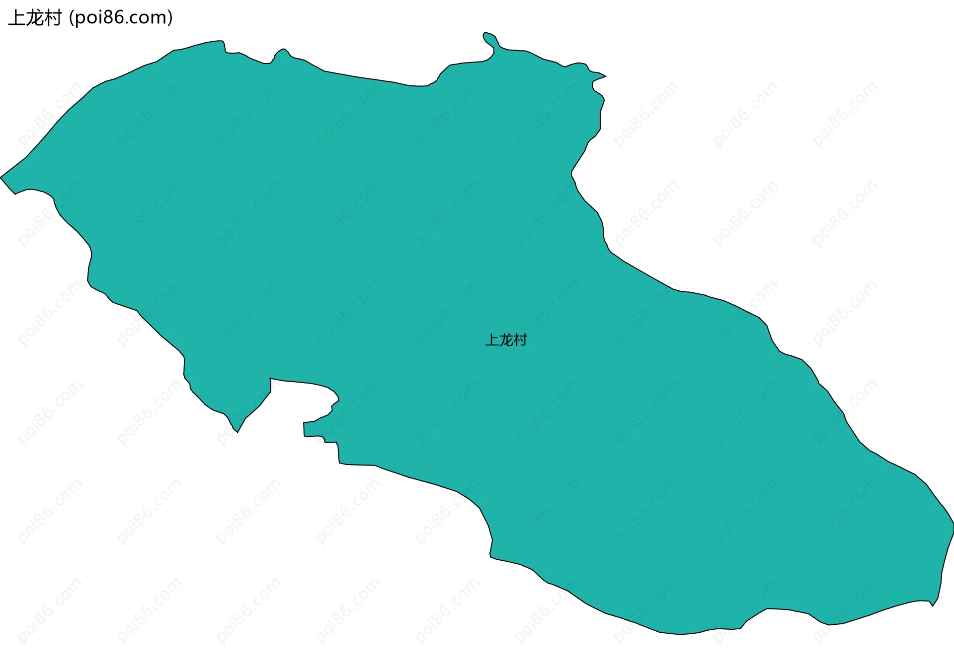 上龙村边界地图